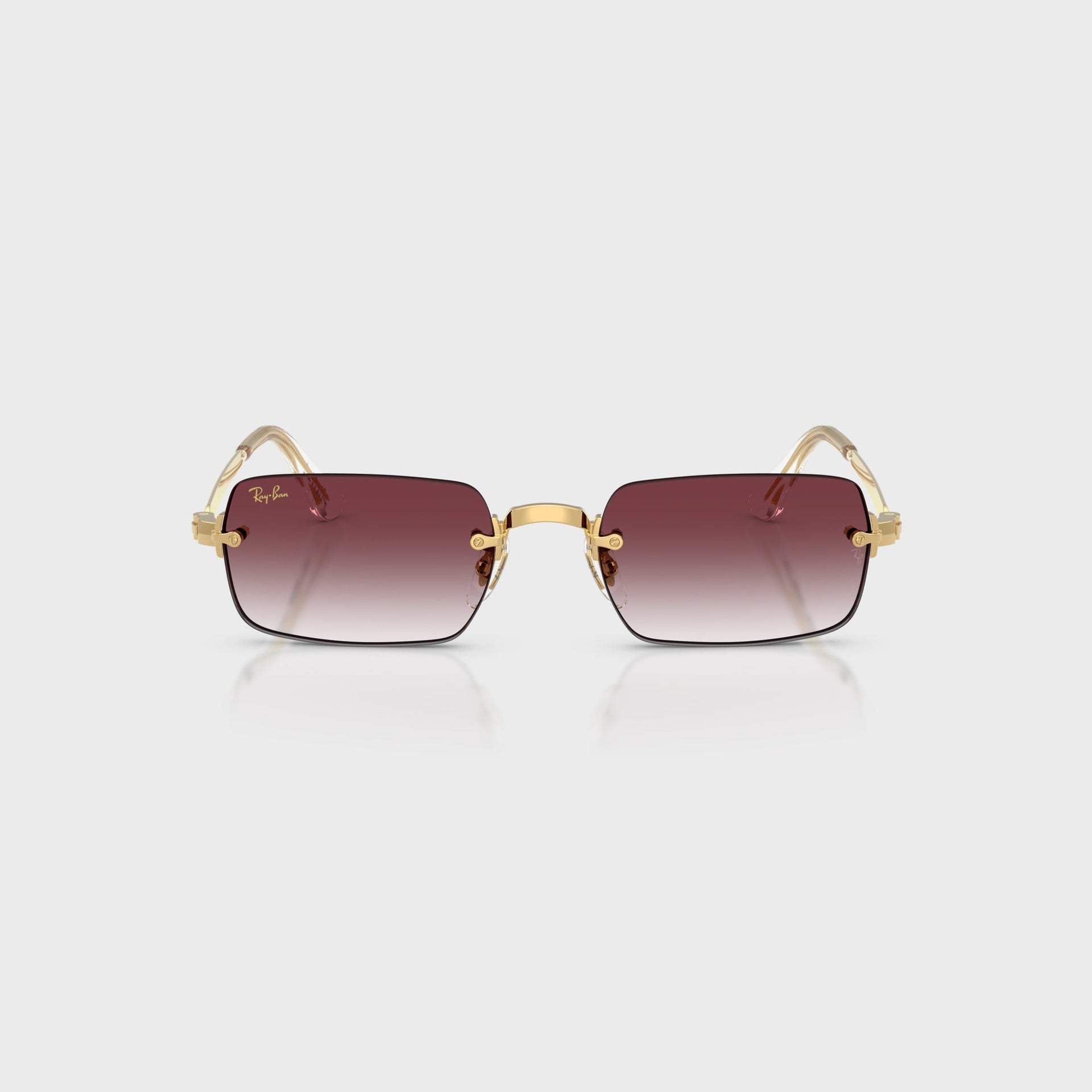 Ray Ban x A$AP ROCKY Rimless Sunglasses - Gold / Purple