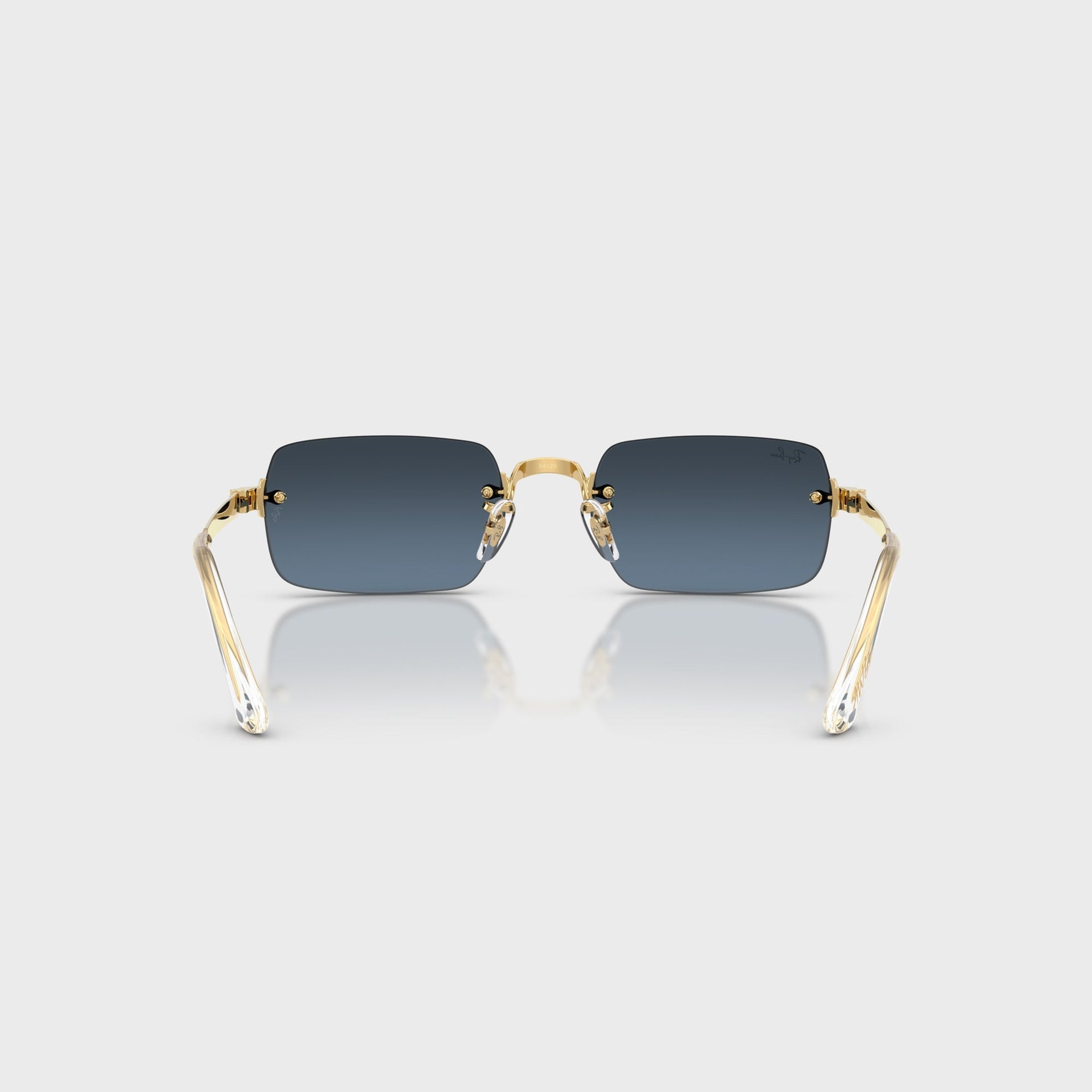 Ray Ban x A$AP ROCKY Rimless Sunglasses - Gold / Blue