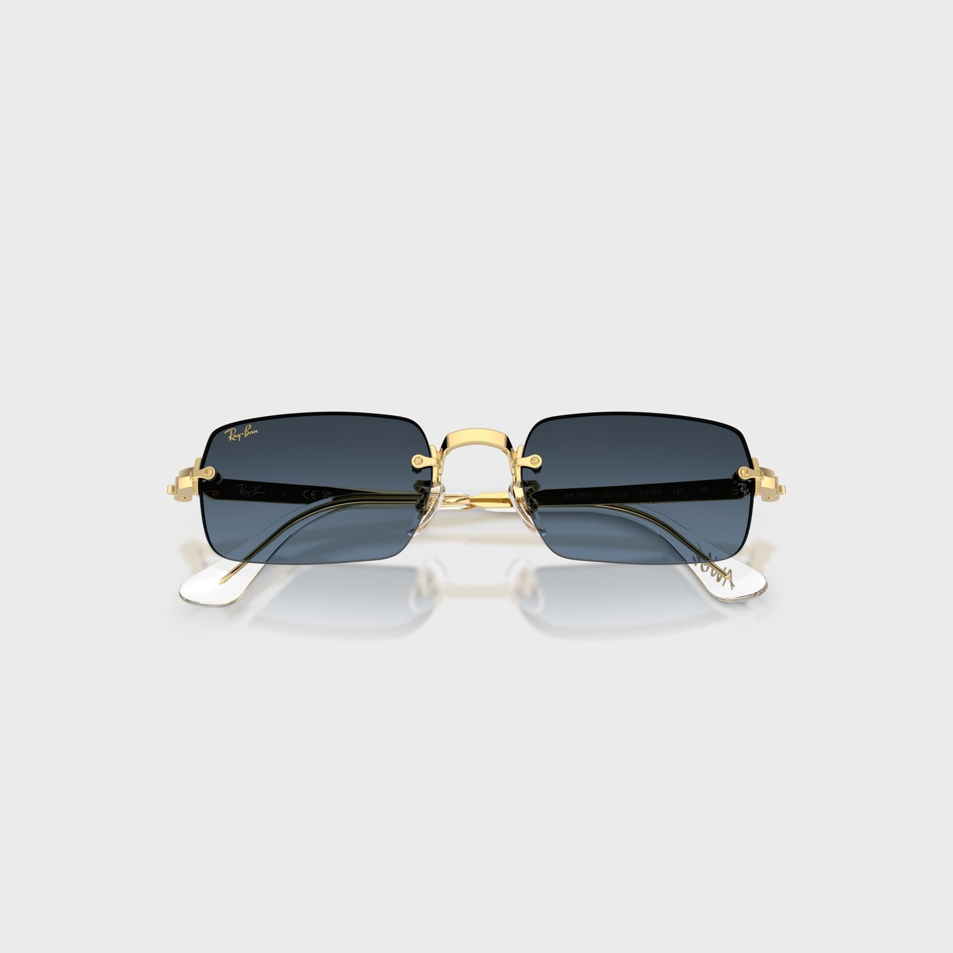 Ray Ban x A$AP ROCKY Rimless Sunglasses - Gold / Blue