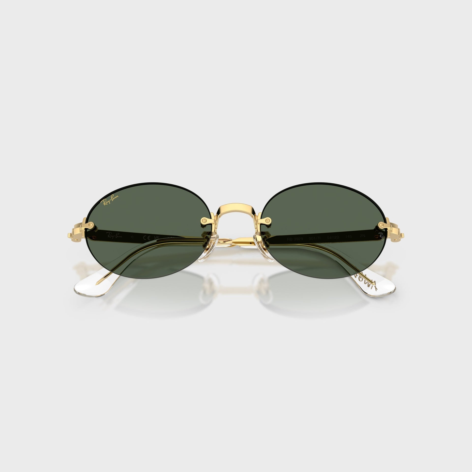 Ray Ban x A$AP ROCKY Rimless Sunglasses - Gold / Green