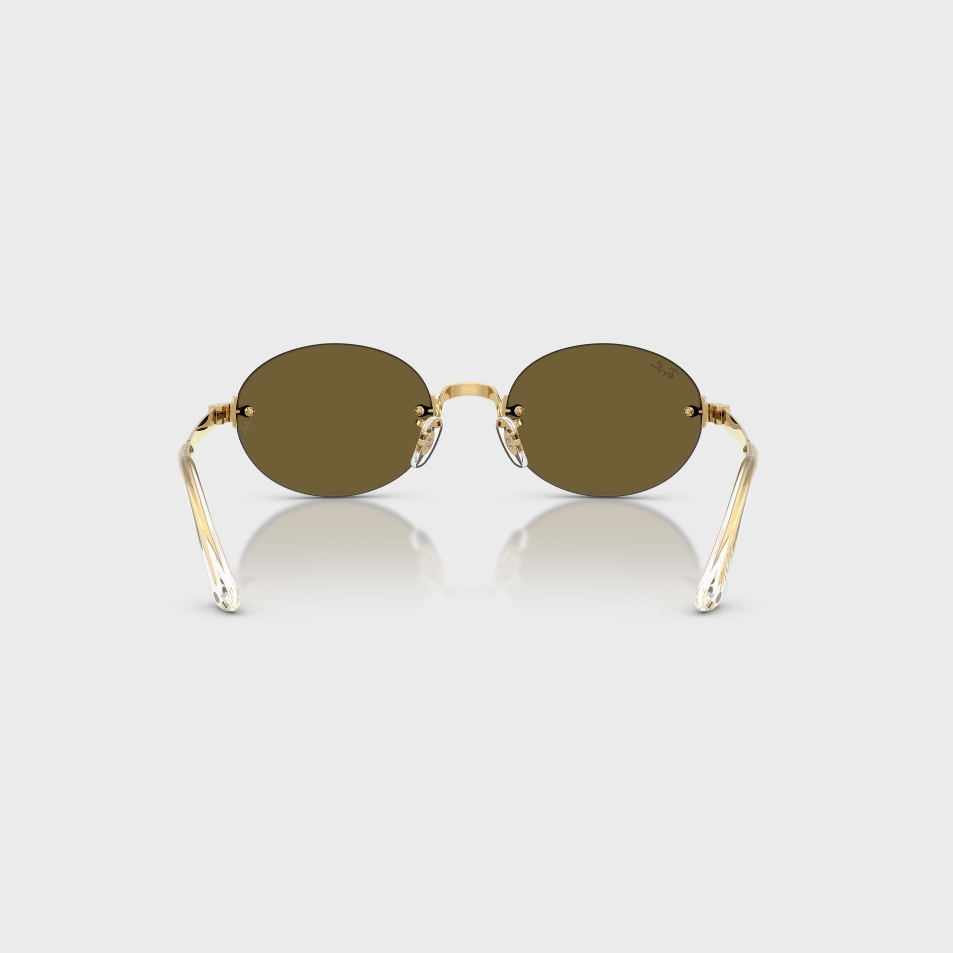 Ray Ban x A$AP ROCKY Rimless Sunglasses - Gold / Brown
