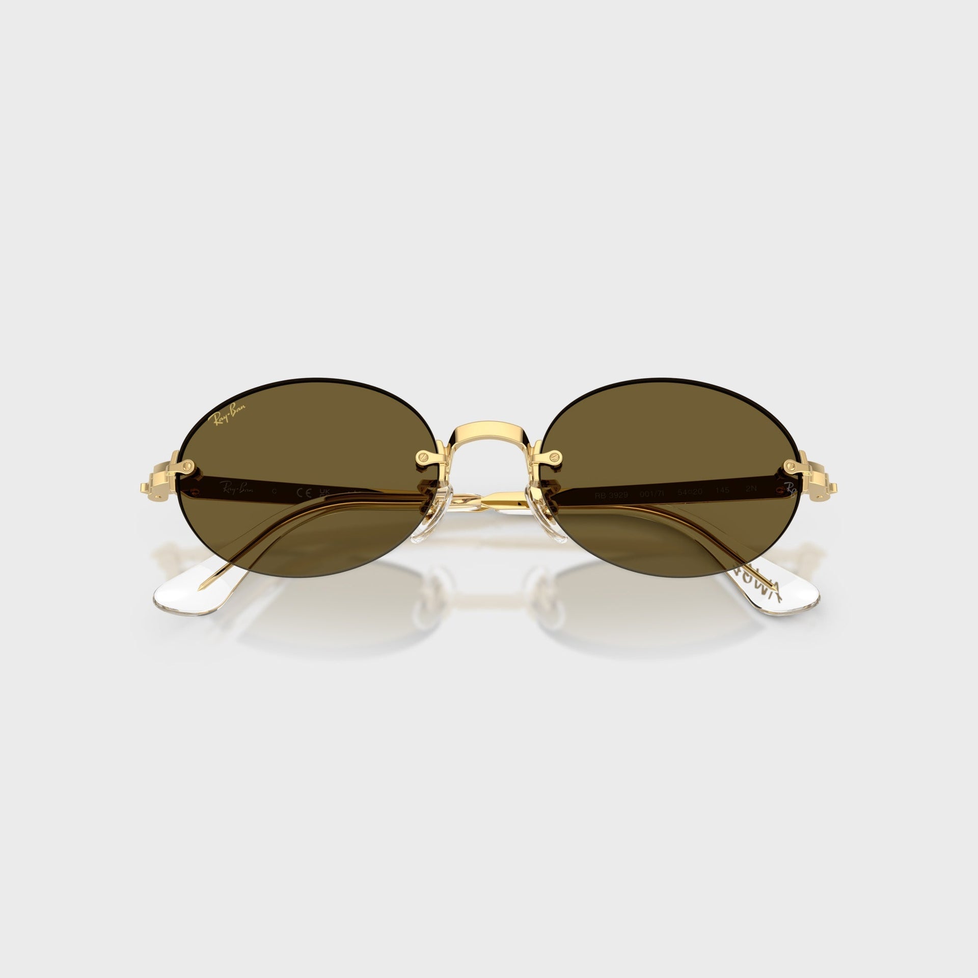 Ray Ban x A$AP ROCKY Rimless Sunglasses - Gold / Brown