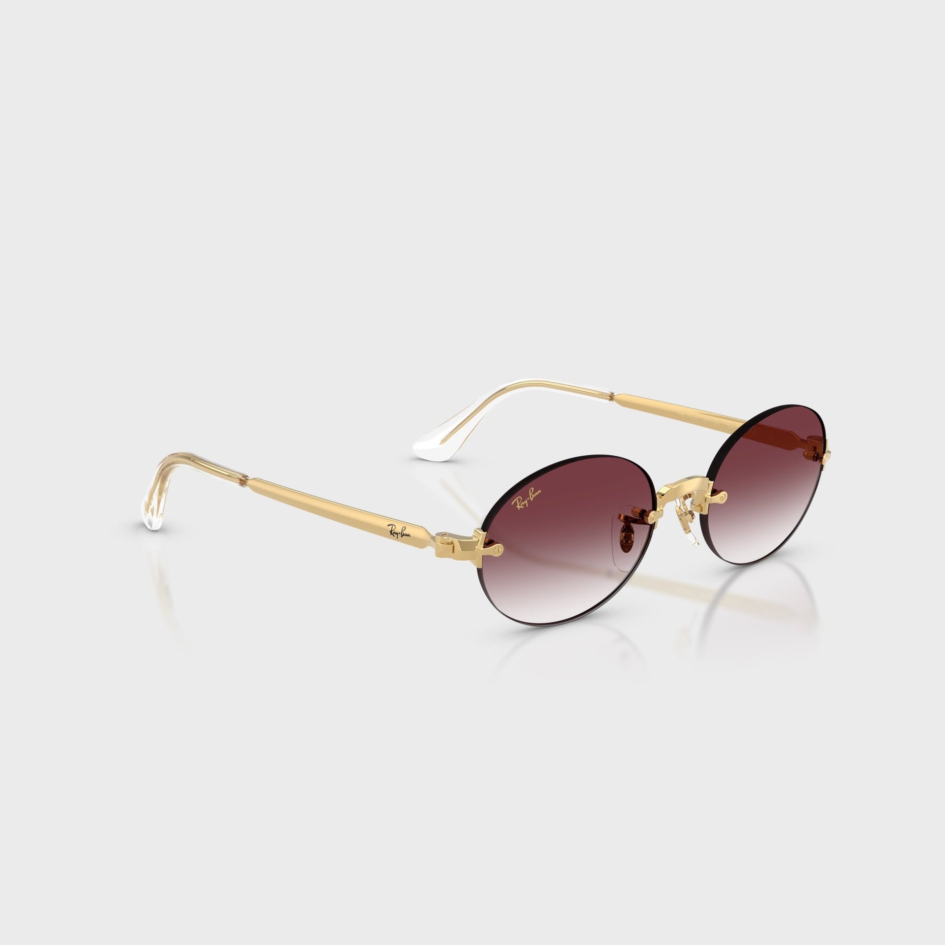 Ray Ban x A$AP ROCKY Rimless Sunglasses - Gold / Purple