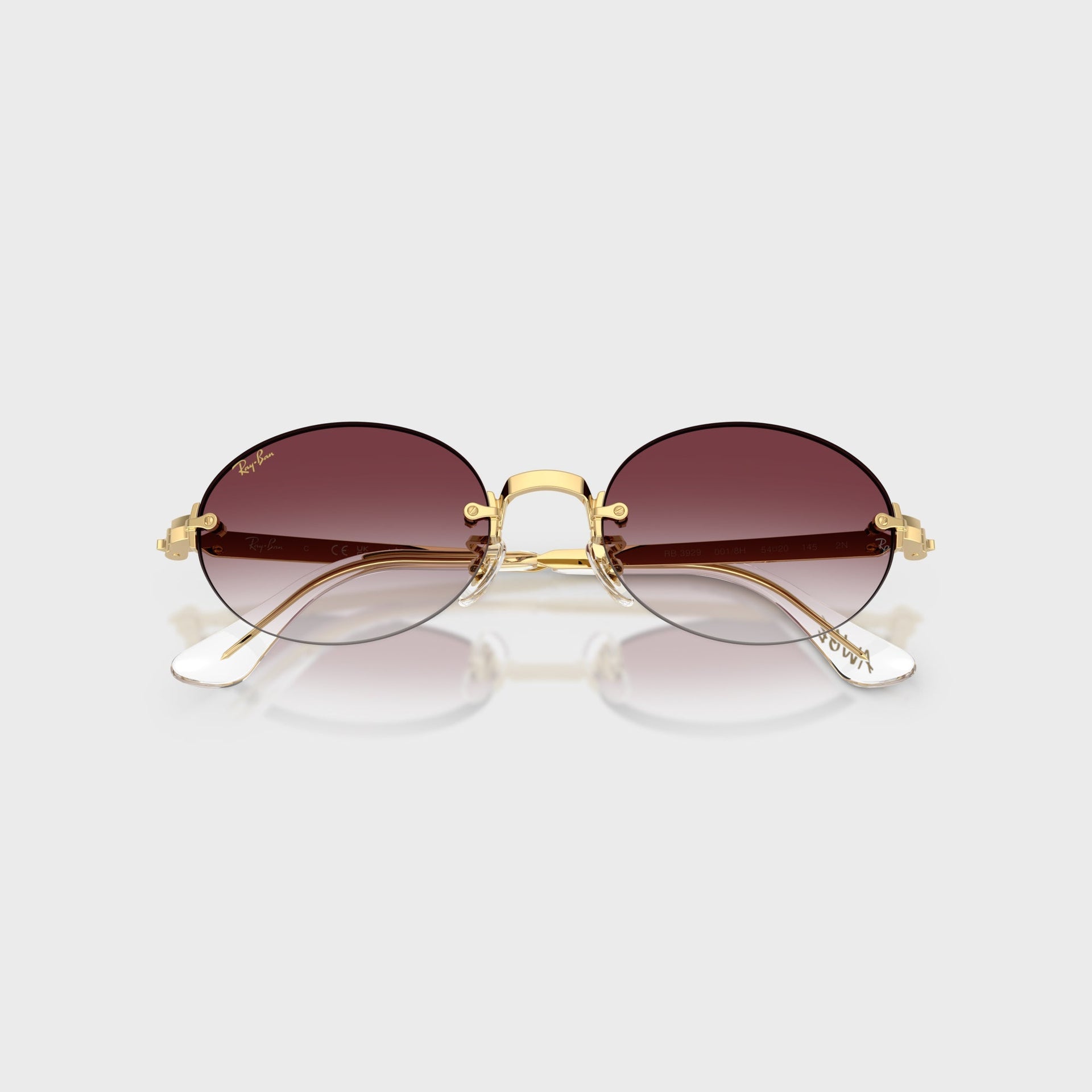 Ray Ban x A$AP ROCKY Rimless Sunglasses - Gold / Purple