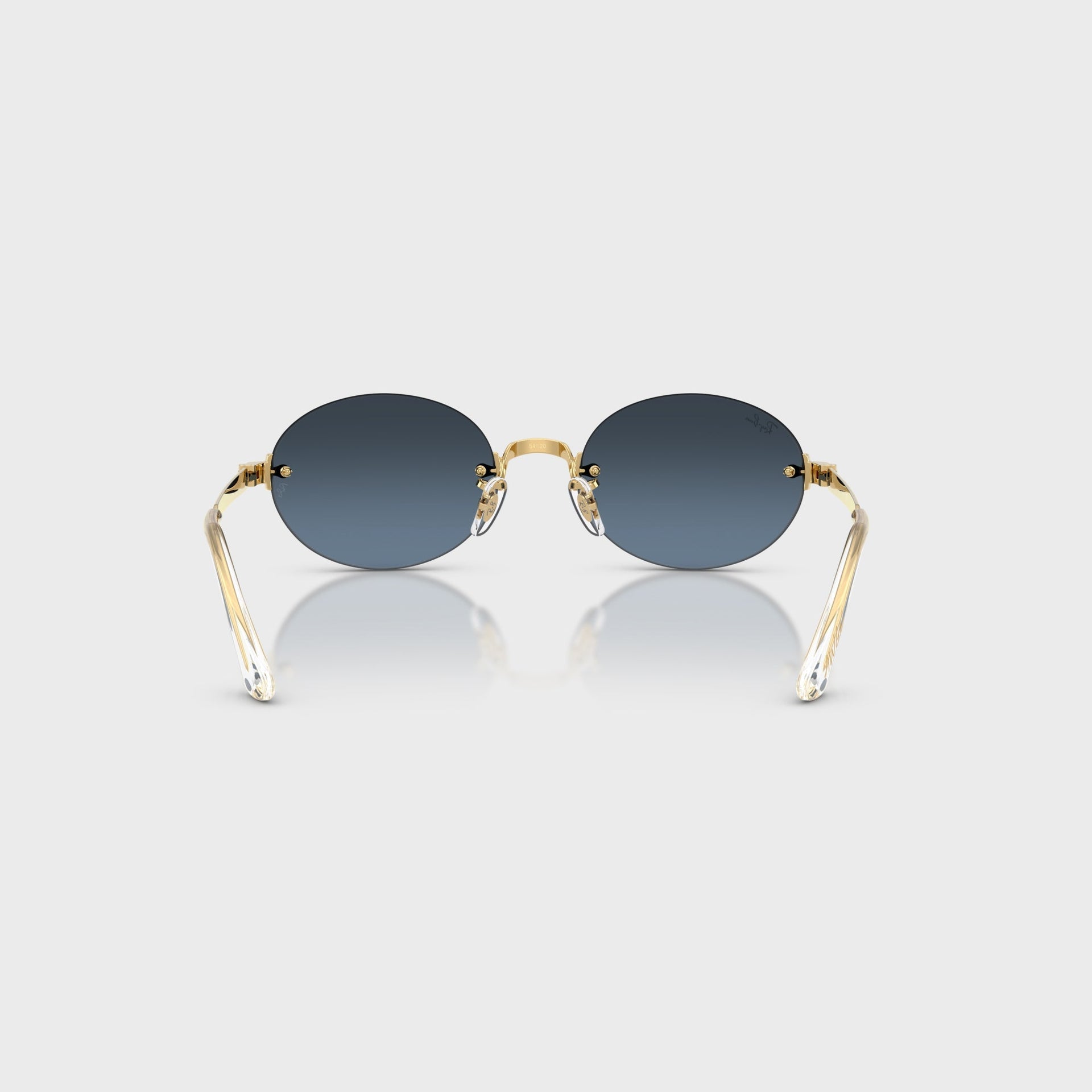 Ray Ban x A$AP ROCKY Rimless Sunglasses - Gold / Blue