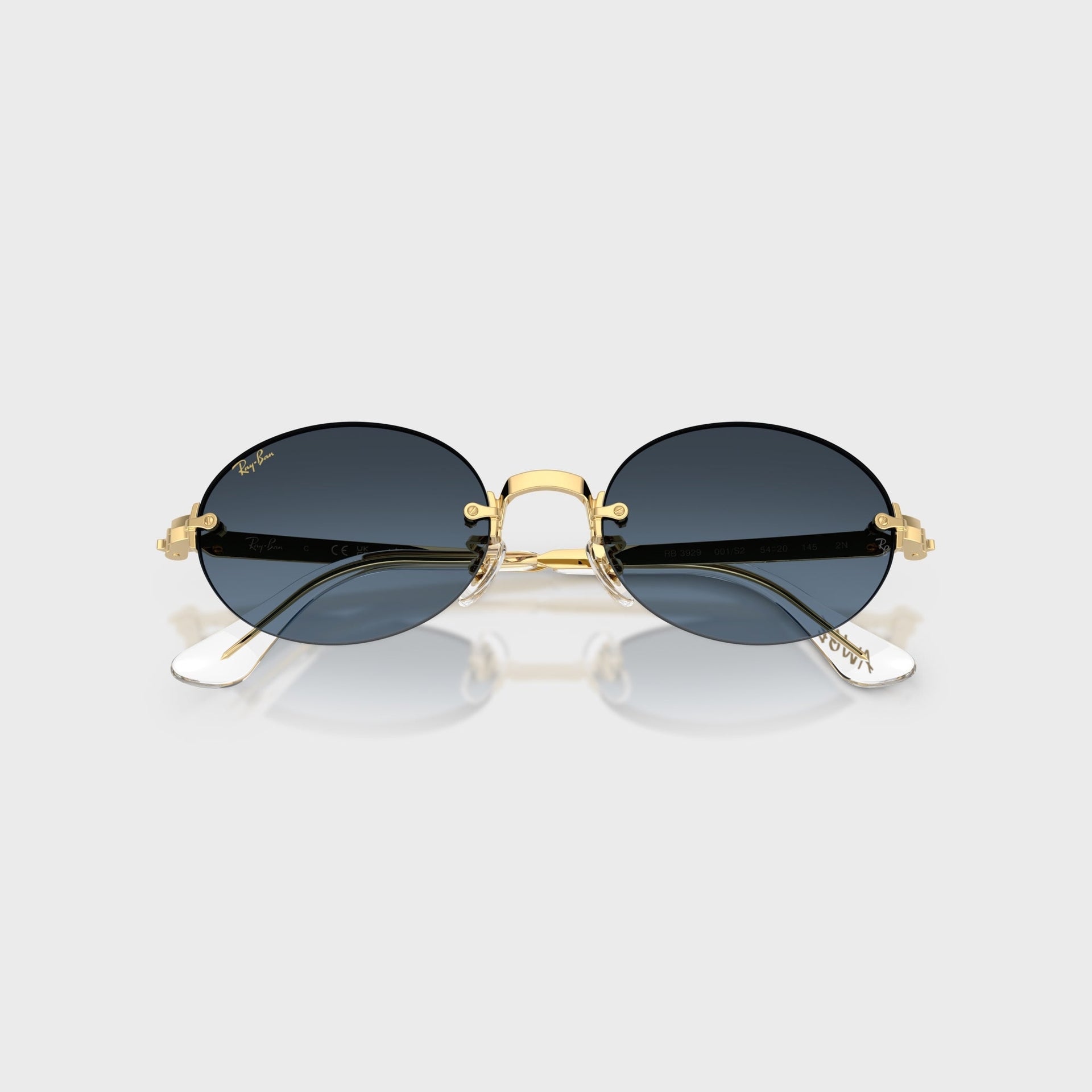 Ray Ban x A$AP ROCKY Rimless Sunglasses - Gold / Blue