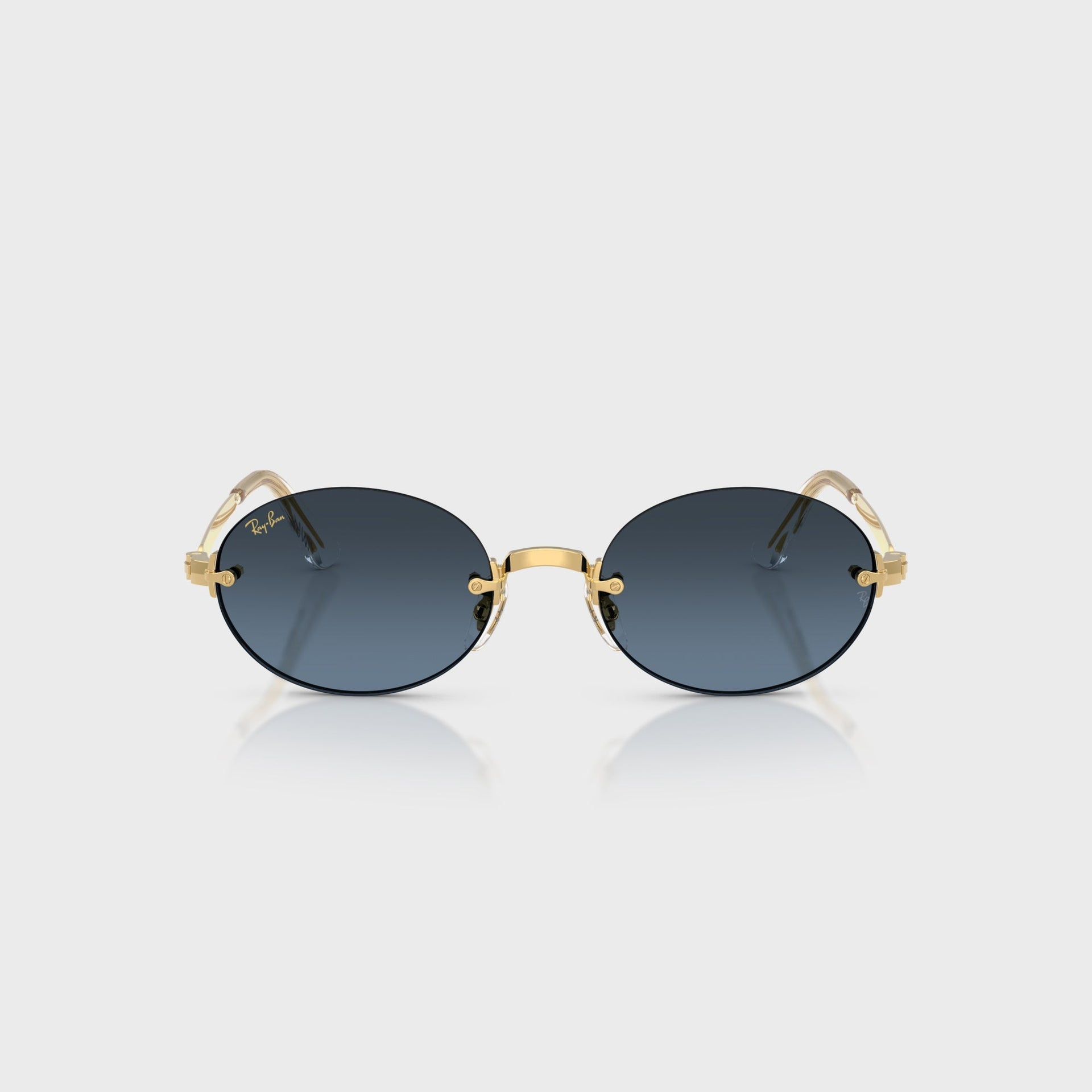 Ray Ban x A$AP ROCKY Rimless Sunglasses - Gold / Blue