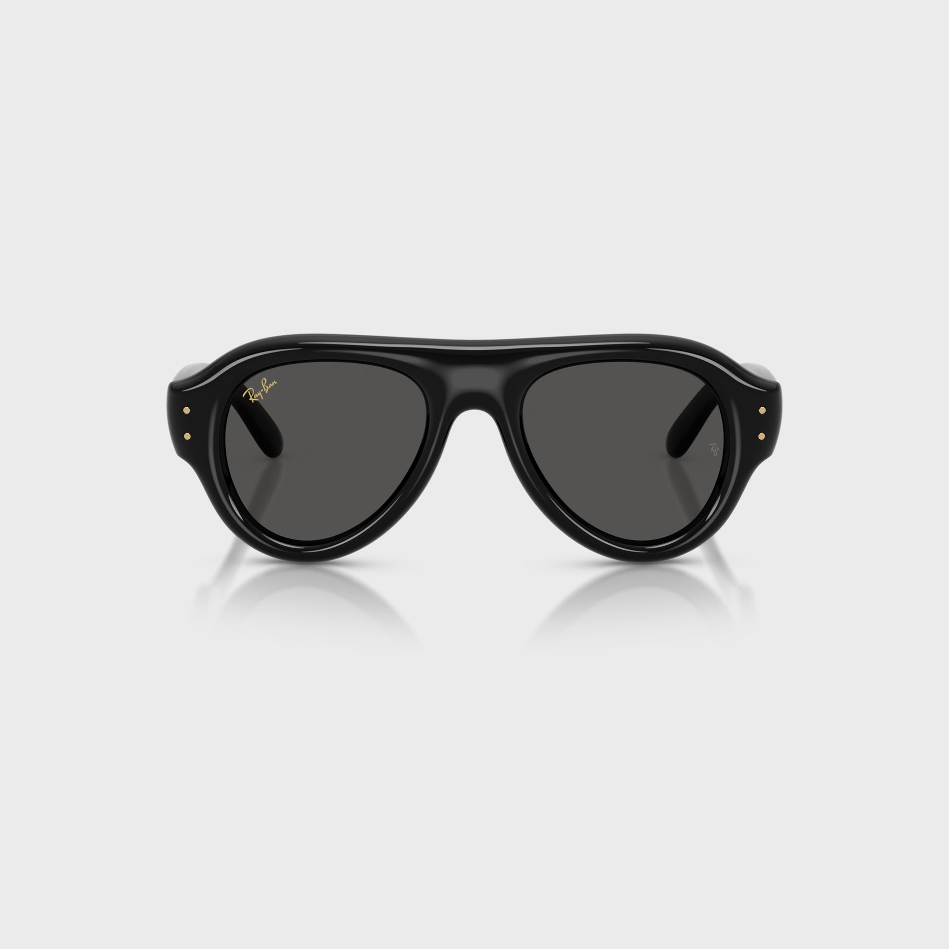 Ray Ban x A$AP Rocky Aviator Puffer Sunglasses - Black Frame / Dark Grey Lens