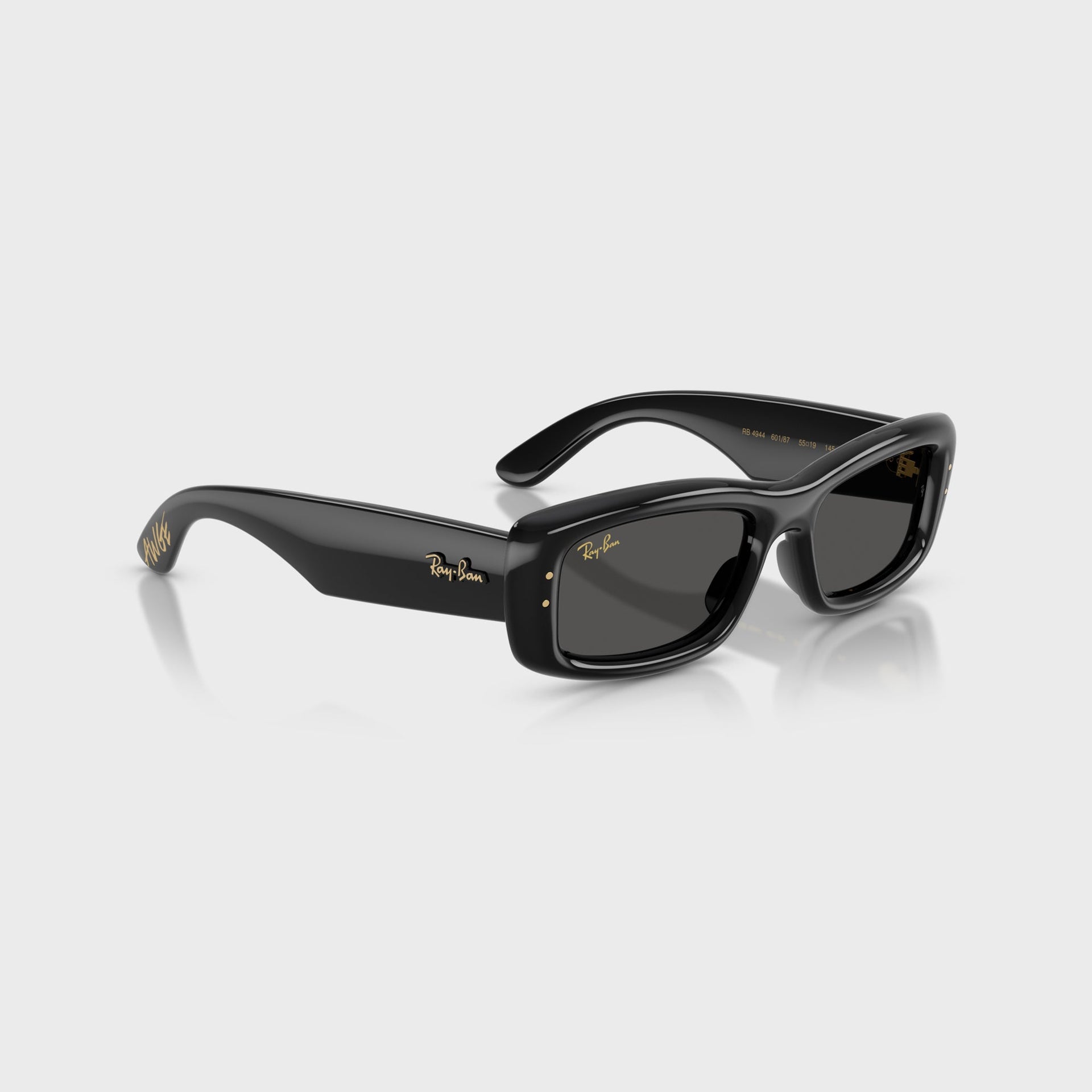 Ray Ban x A$AP Rocky Kiliane Puffer Sunglasses - Black Frame / Dark Grey Lens