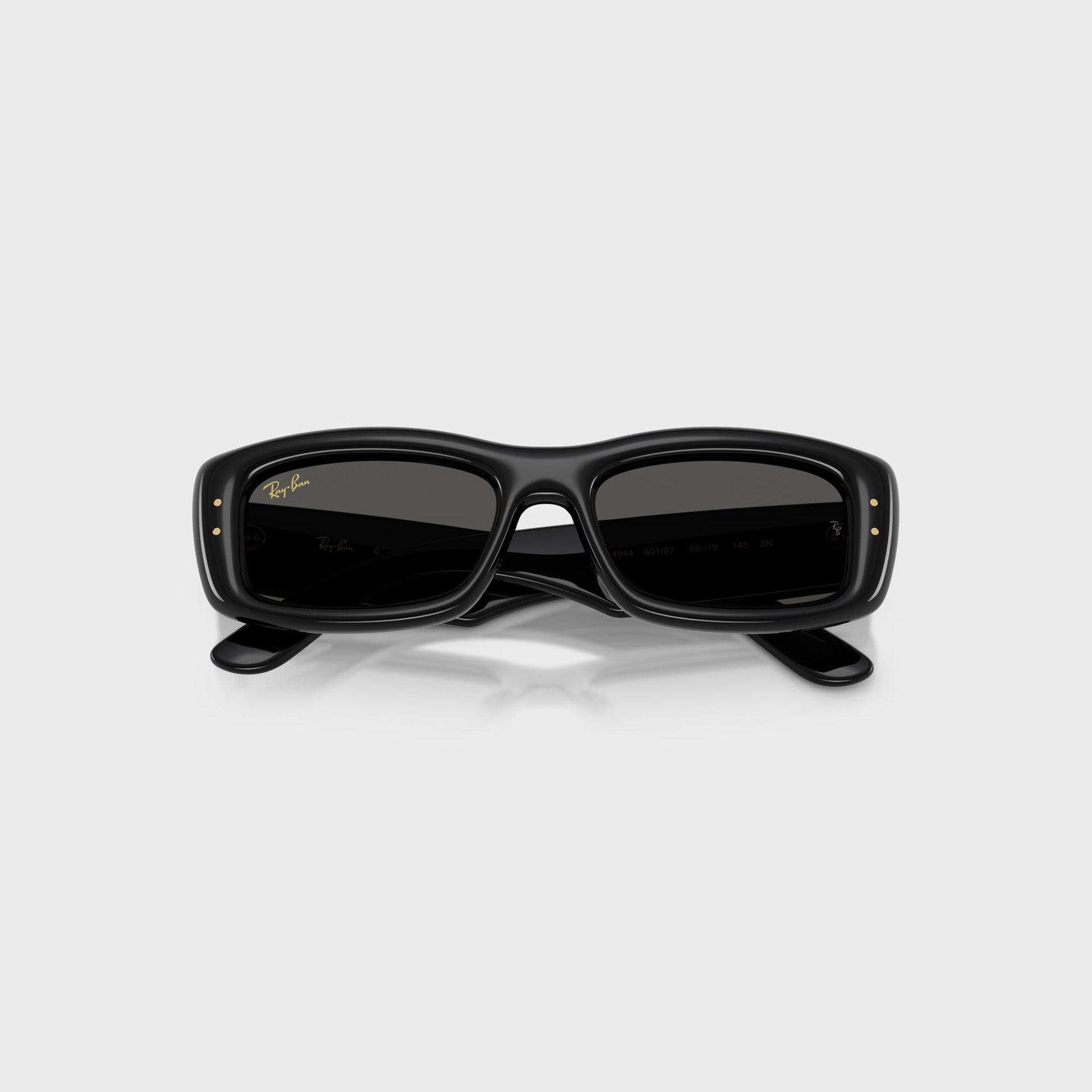Ray Ban x A$AP Rocky Kiliane Puffer Sunglasses - Black Frame / Dark Grey Lens