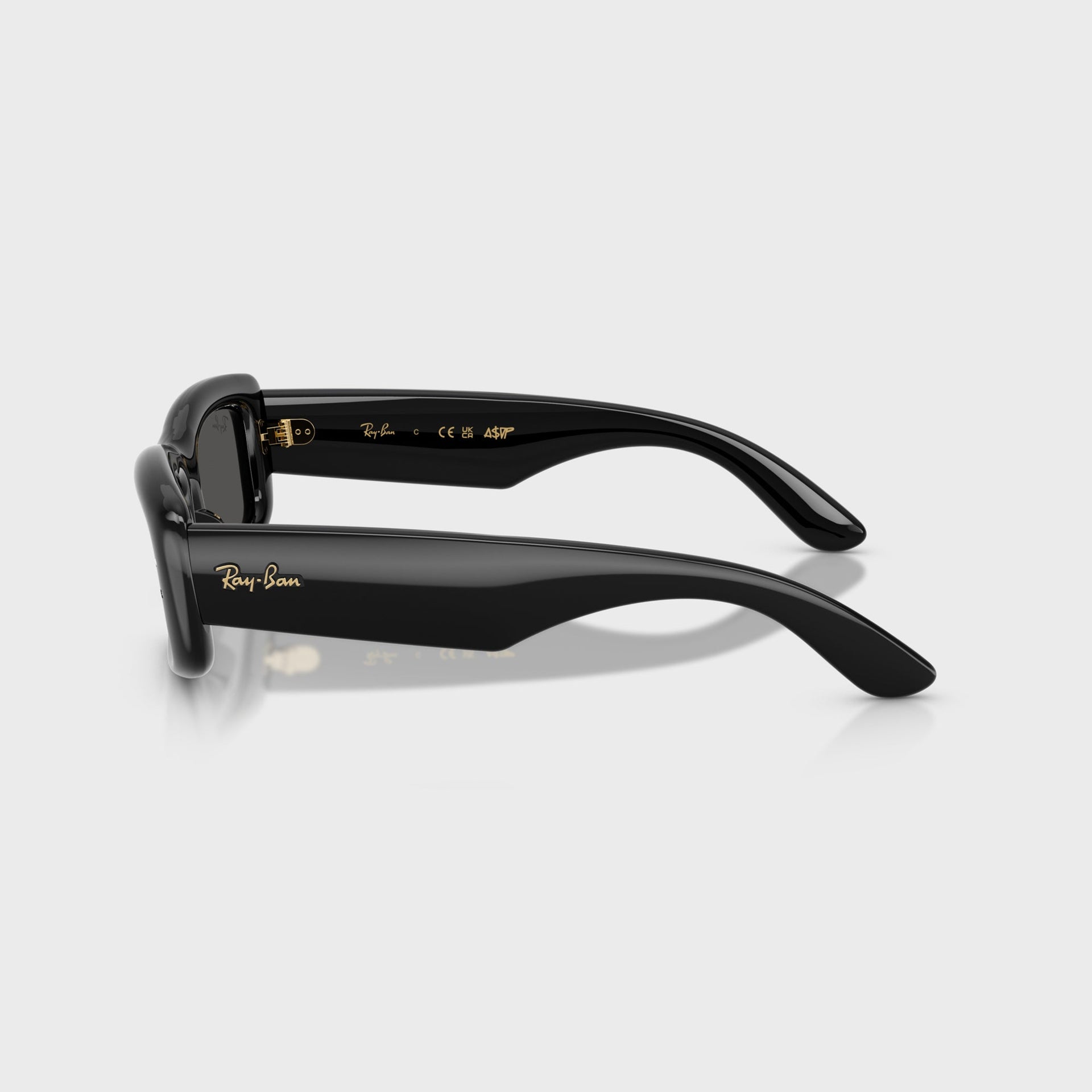 Ray Ban x A$AP Rocky Kiliane Puffer Sunglasses - Black Frame / Dark Grey Lens