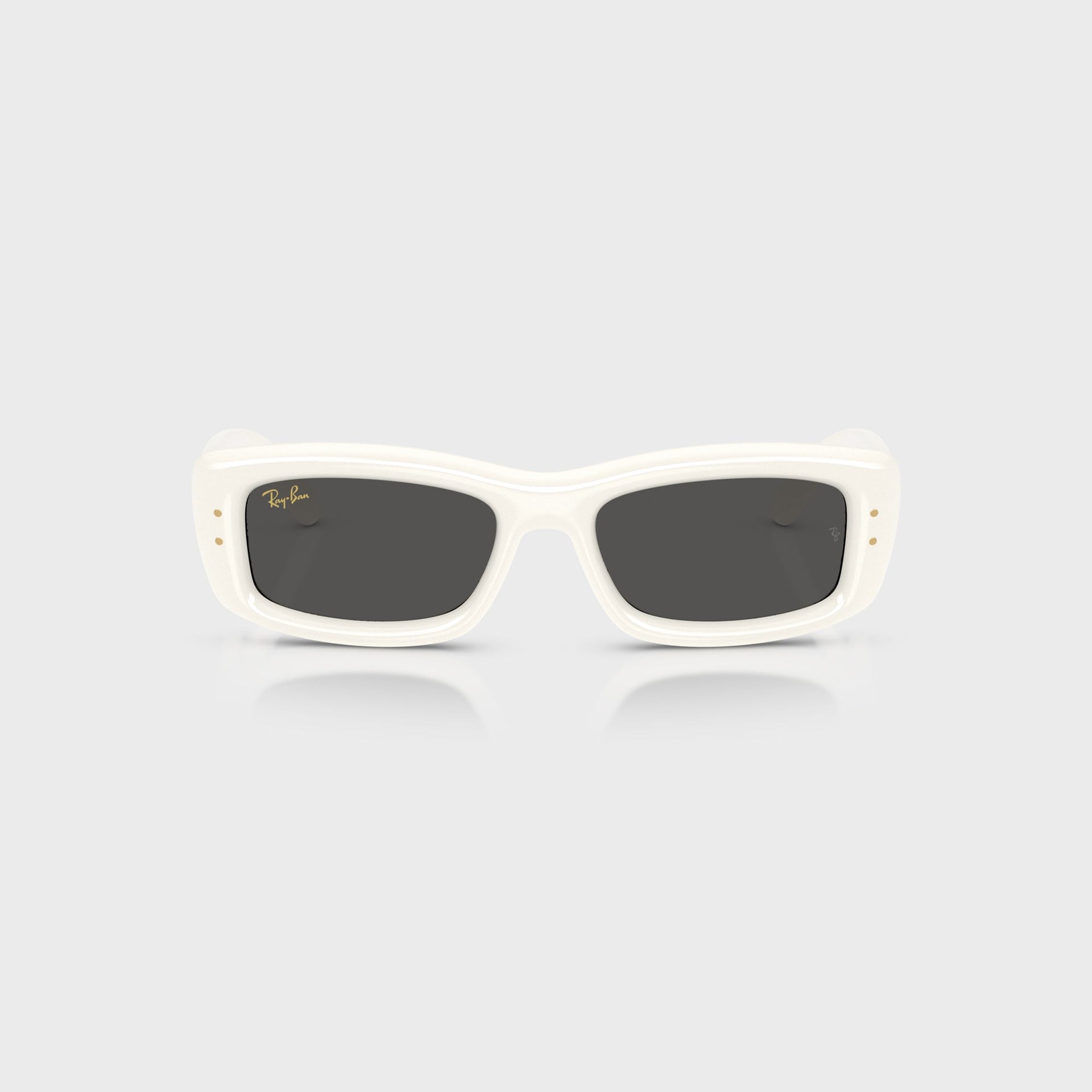 Ray Ban x A$AP Rocky Kiliane Puffer Sunglasses - White Frame / Dark Grey Lens