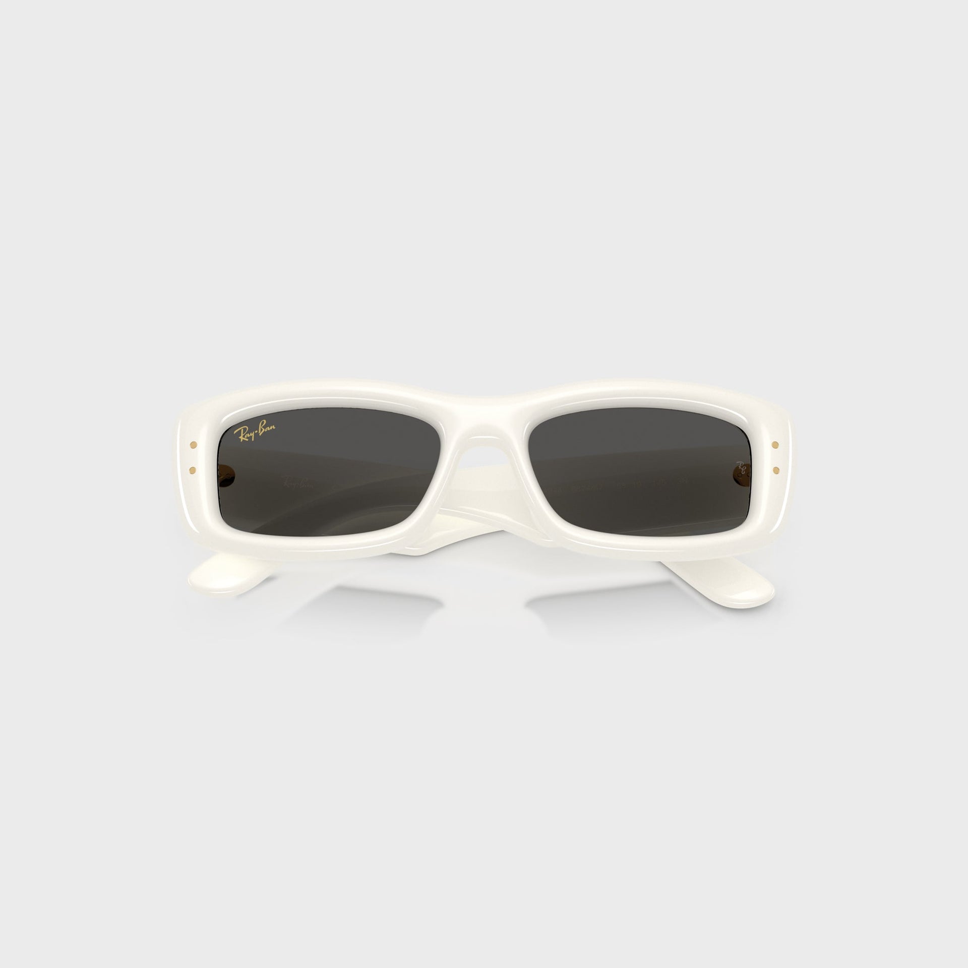 Ray Ban x A$AP Rocky Kiliane Puffer Sunglasses - White Frame / Dark Grey Lens