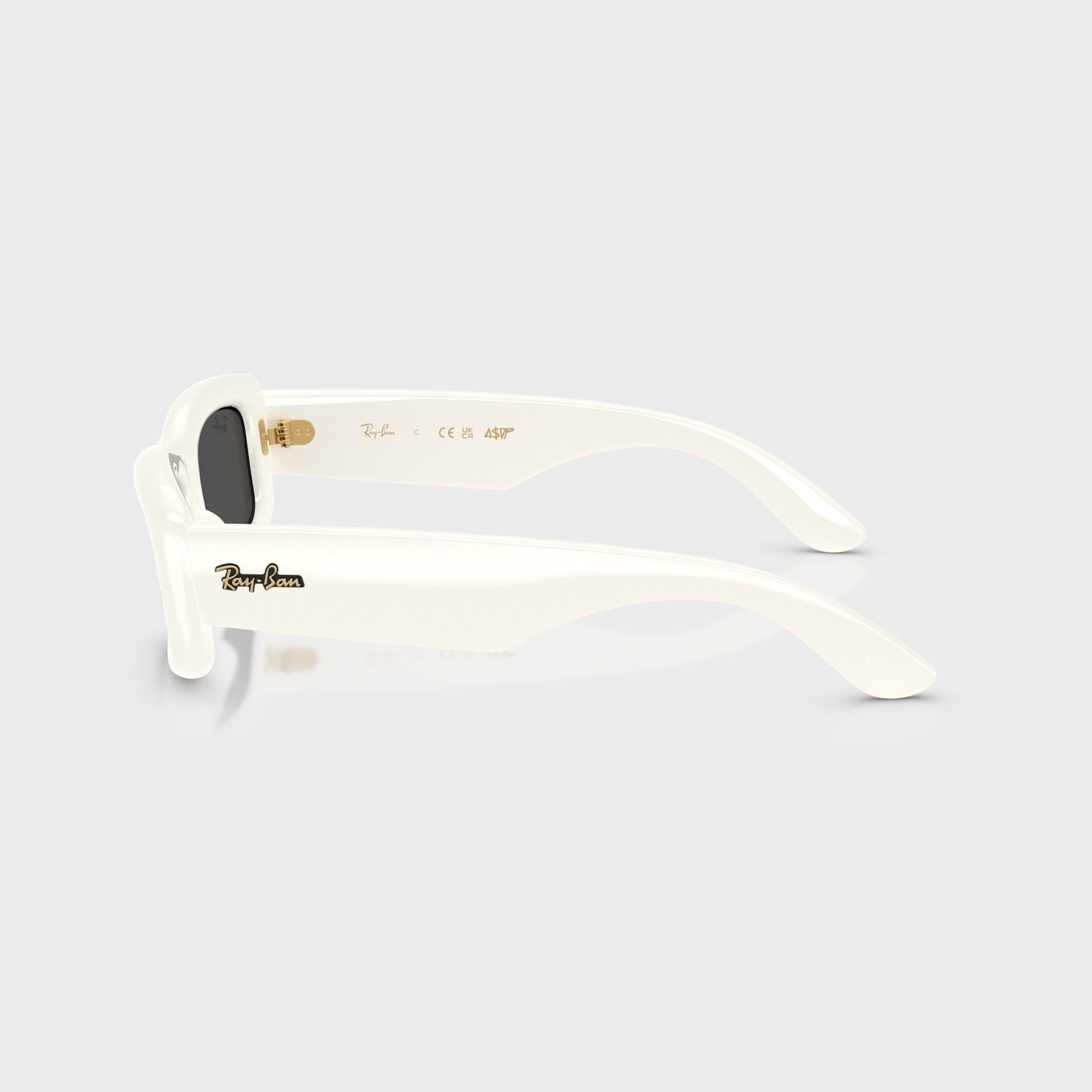 Ray Ban x A$AP Rocky Kiliane Puffer Sunglasses - White Frame / Dark Grey Lens