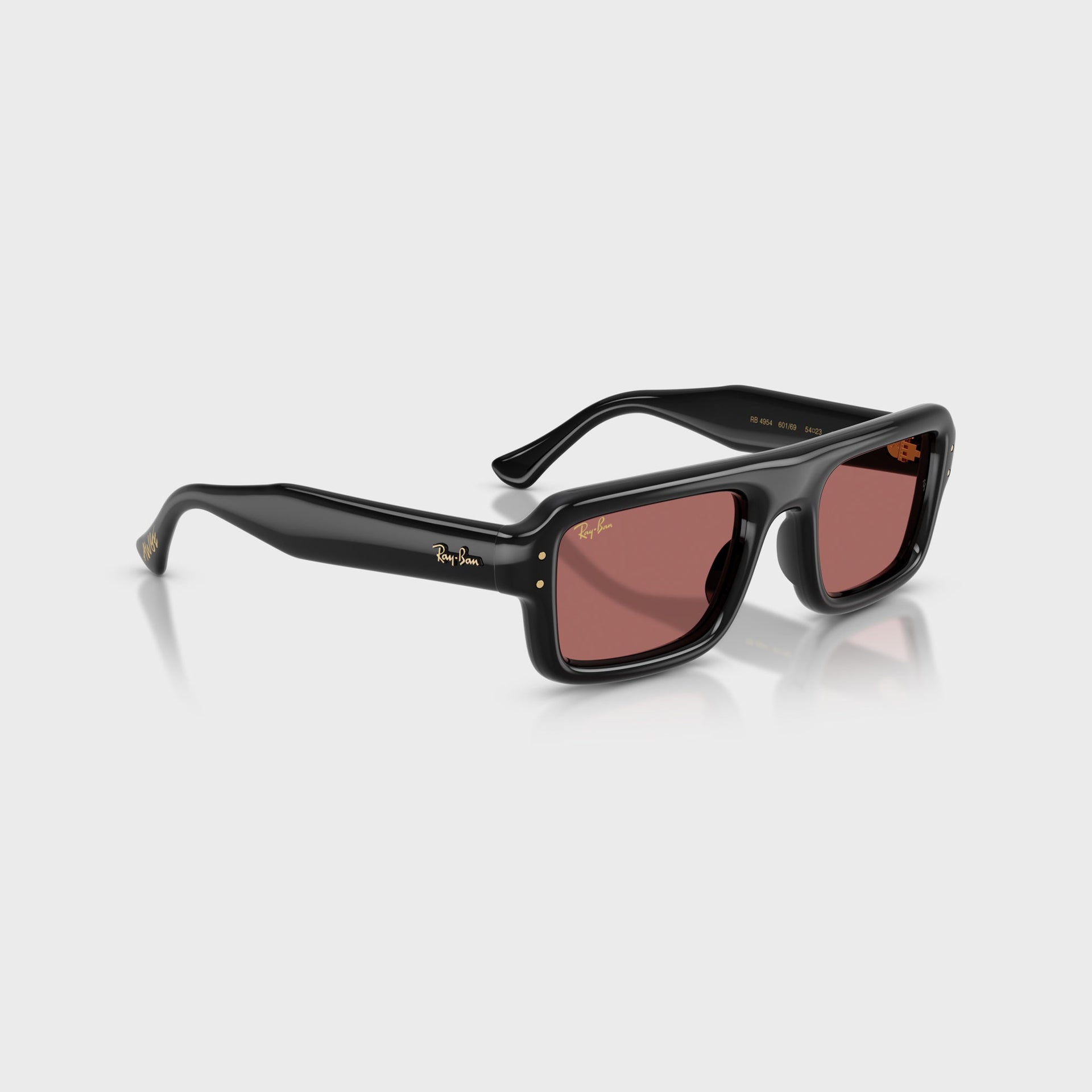Ray Ban x A$AP Rocky Flacko Puffer Sunglasses - Black Frame / Violet Lens