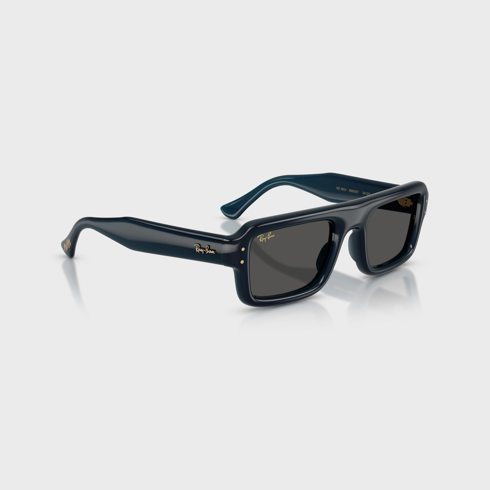 Ray Ban x A$AP Rocky Flacko Puffer Sunglasses - Transparent Blue Frame / Dark Grey Lens