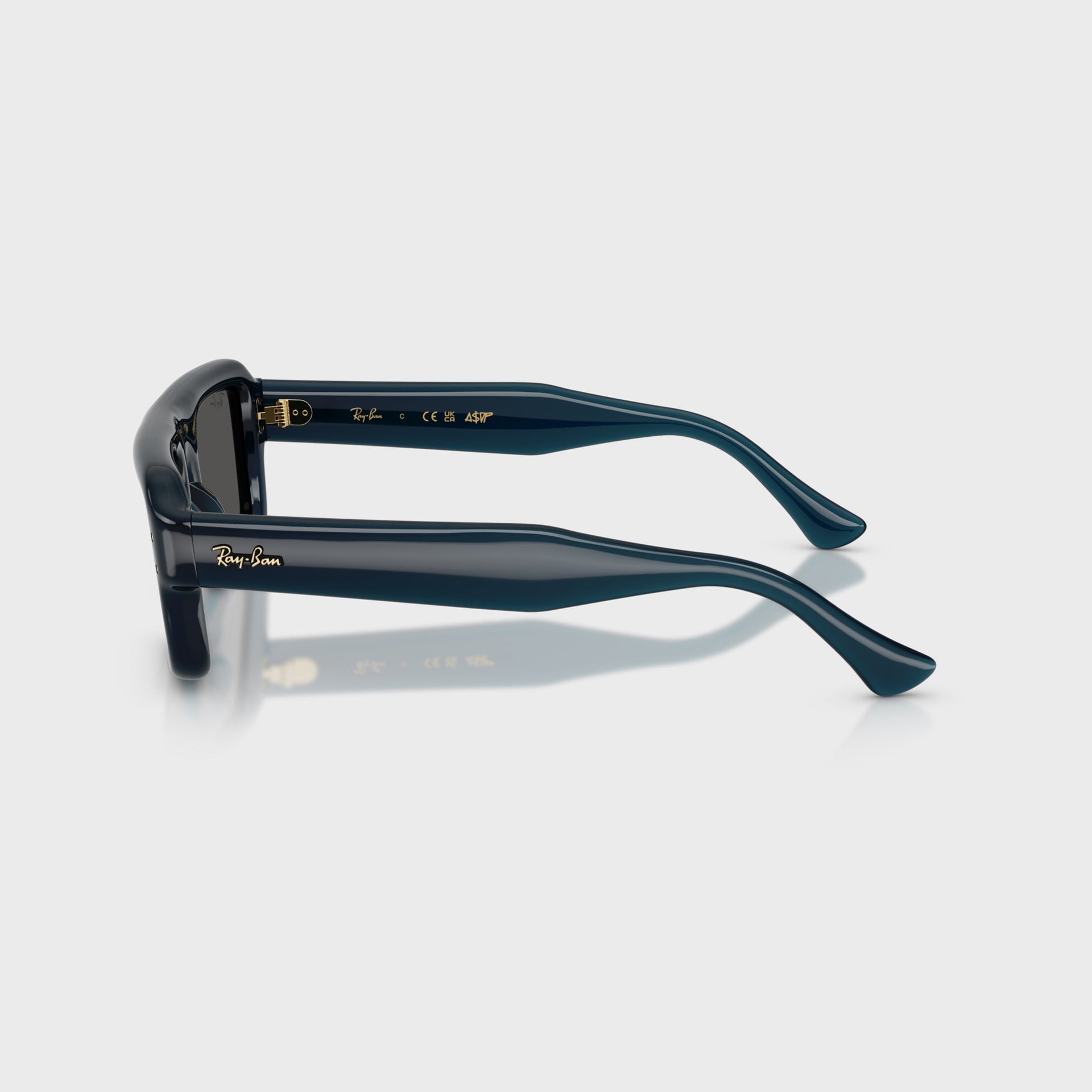 Ray Ban x A$AP Rocky Flacko Puffer Sunglasses - Transparent Blue Frame / Dark Grey Lens