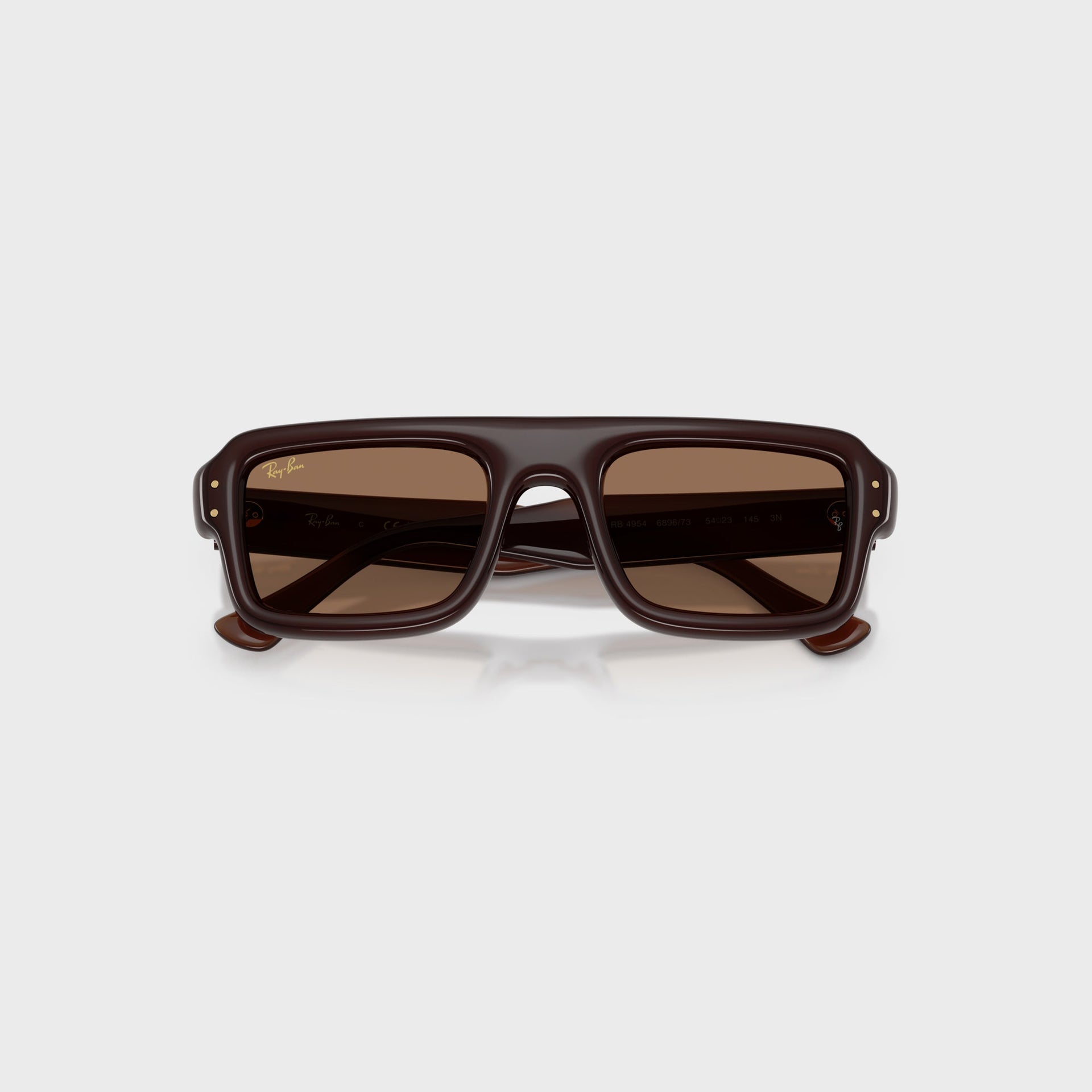 Ray Ban x A$AP Rocky Flacko Puffer Sunglasses - Transparent Brown Frame / Brown Lens