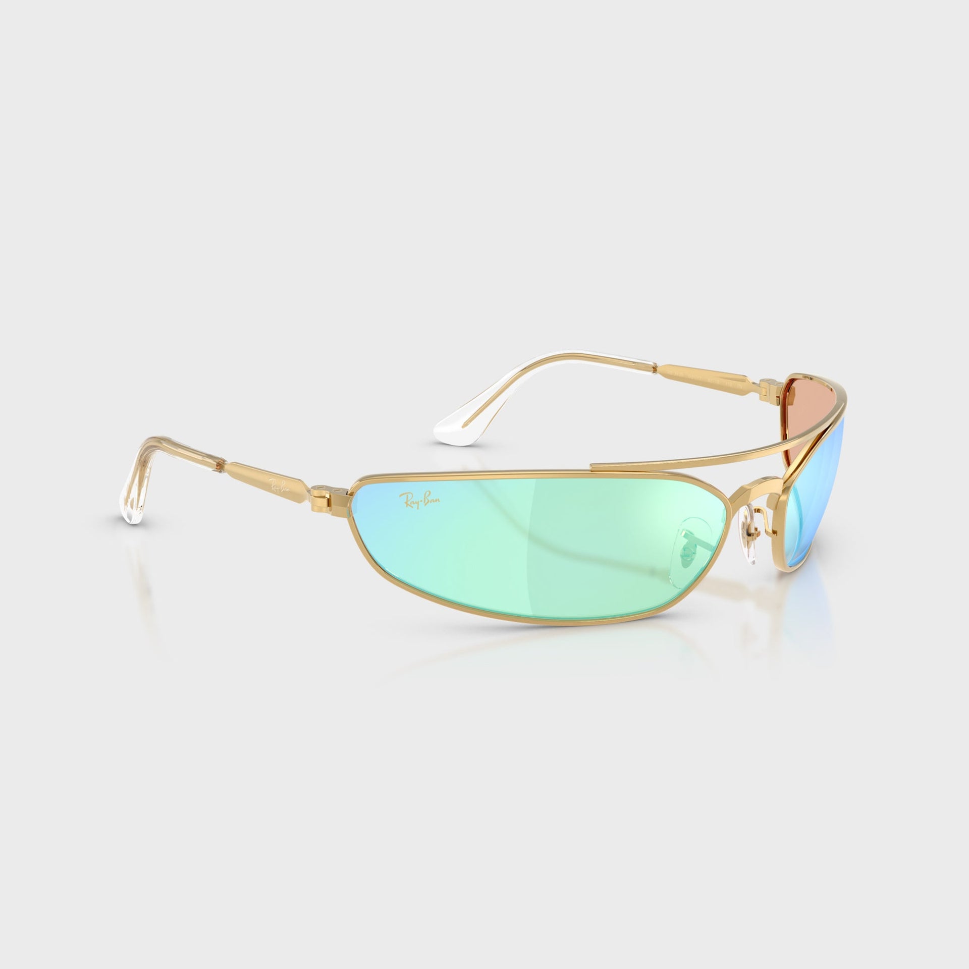 Ray Ban x A$AP ROCKY Pinnacle Metal Sunglasses - Gold / Blue