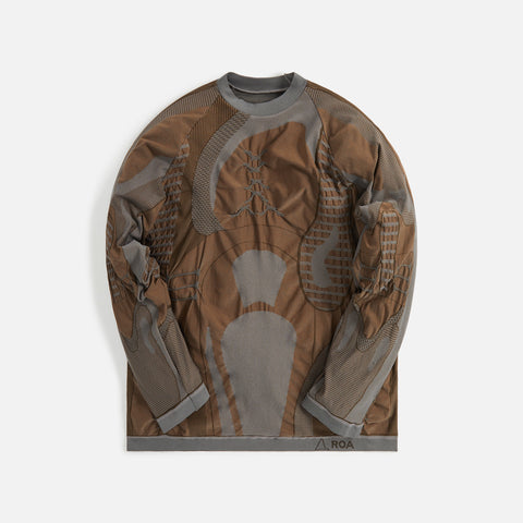 ROA Oversize 3D Knit - Brown / Grey
