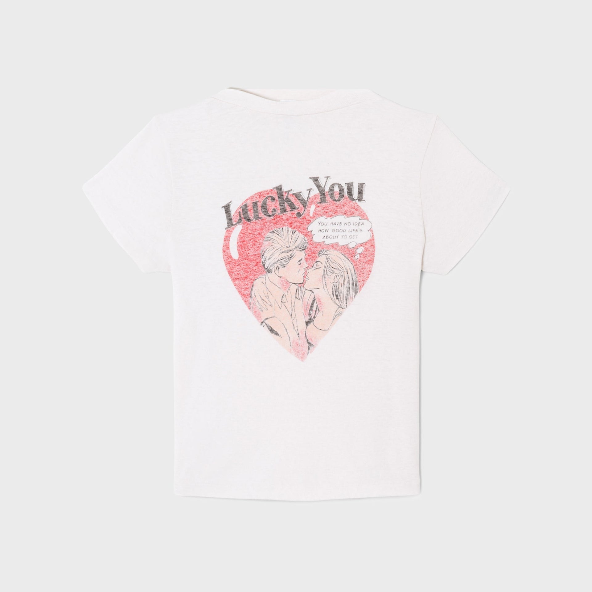 ReDone Lucky You Classic Tee - Vintage White