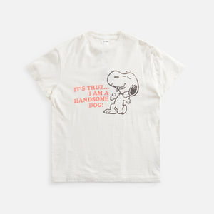 ReDone Classic Snoopy Handsome Tee - Vintage White