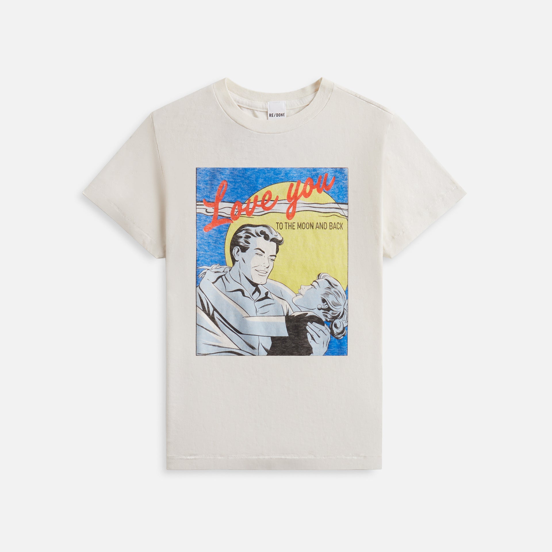 ReDone Classic To the Moon Tee - Vintage White