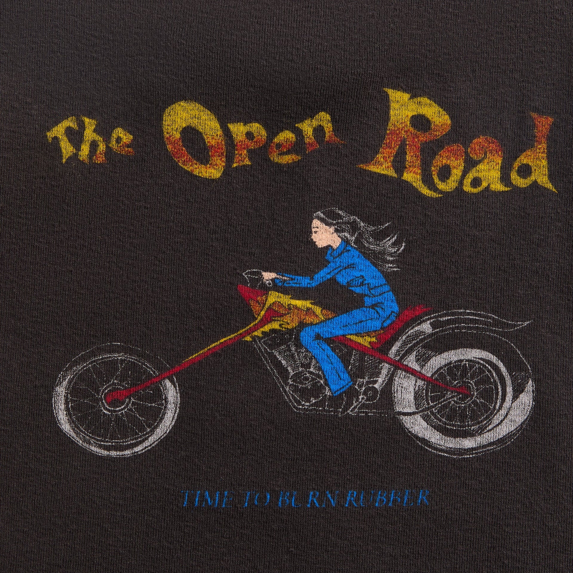 ReDone Lace Strap Tank Open Road - Washed Black