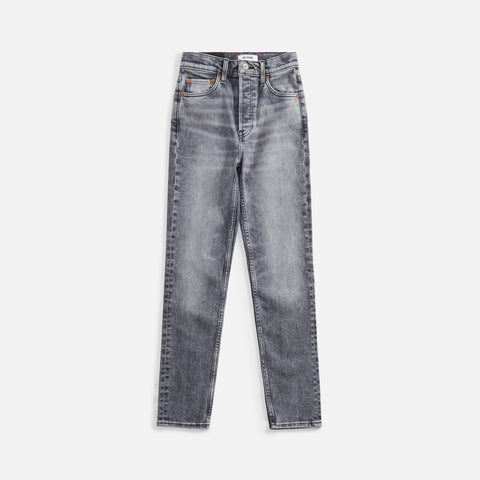 ReDone 90's High Rise Ankle Crop - Silver Fade