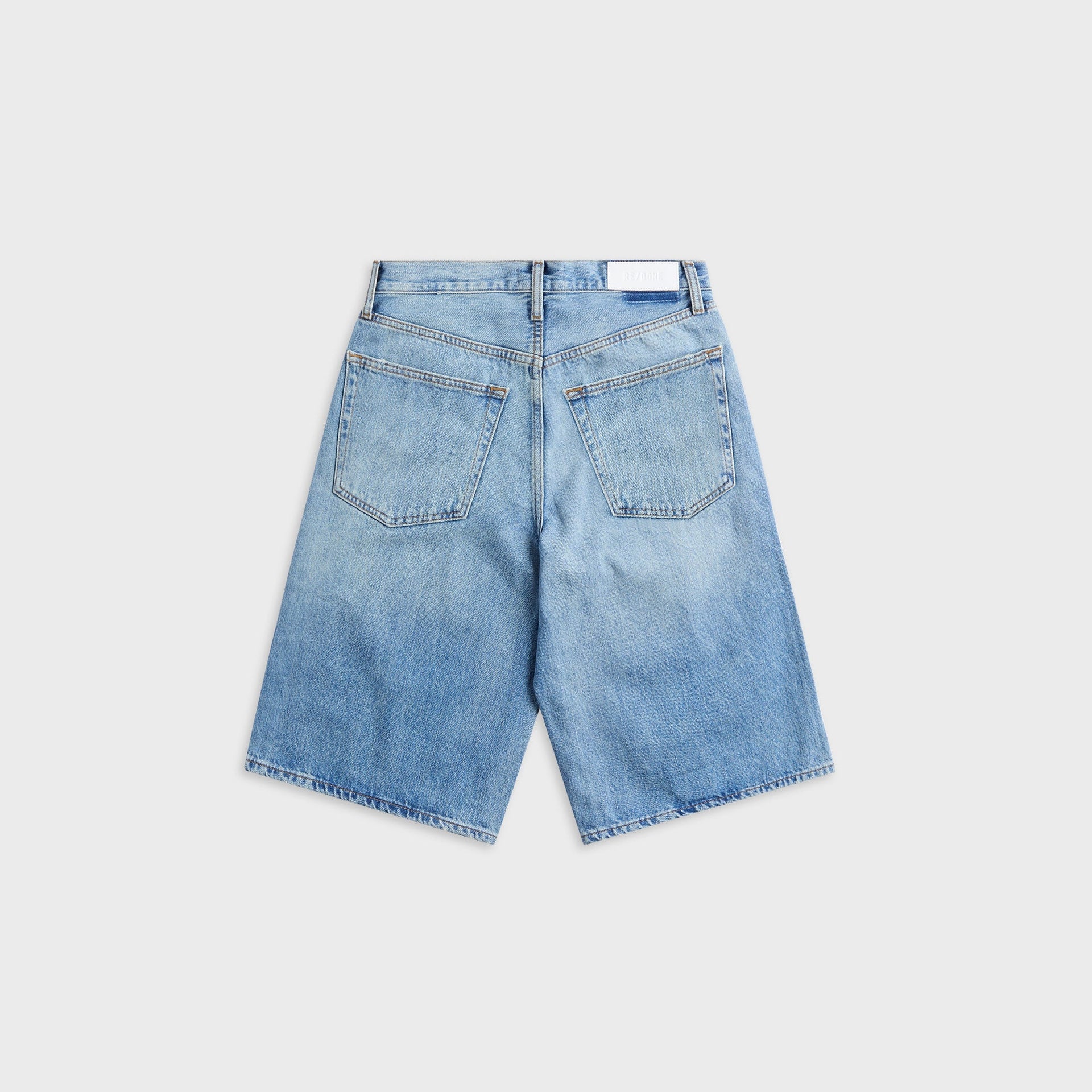 Redone Skater Short - Aged Worn Blue