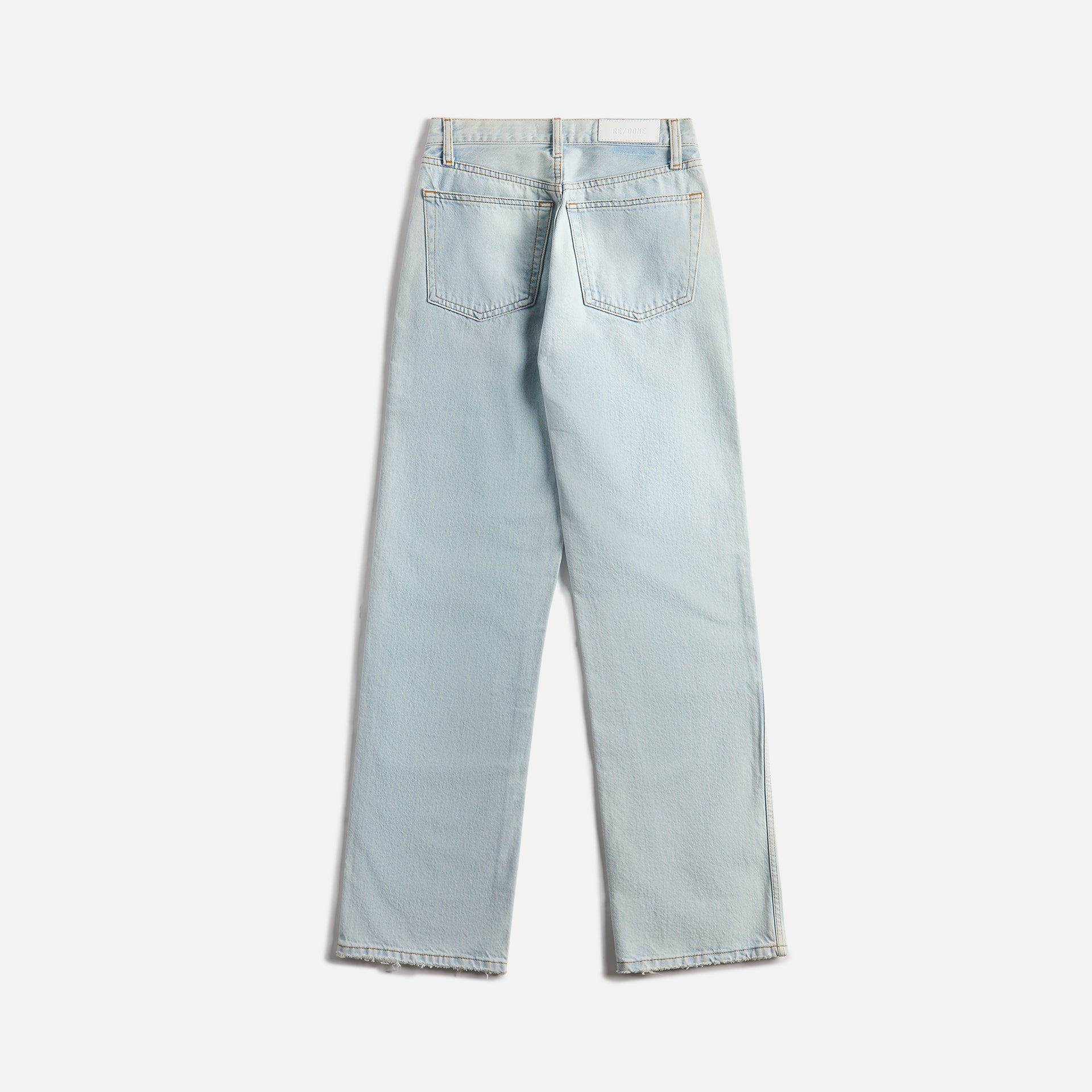 ReDone 90`s High Rise Loose Jean - Bleach Destroy