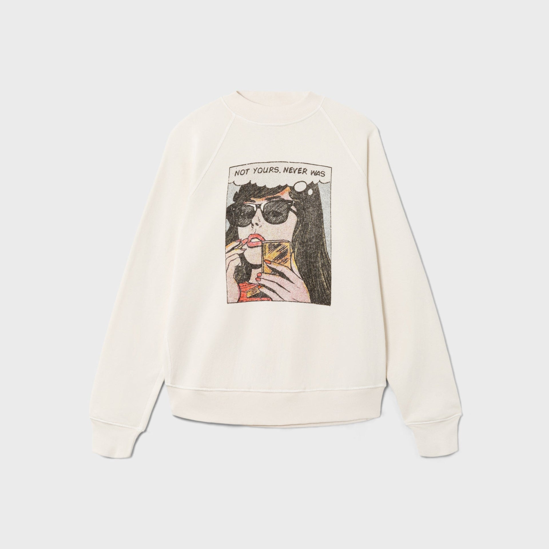 ReDone Not Yours Classic Crewneck - Vintage White