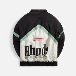 Rhude Awakening Track Jacket - Black / Green / Creme