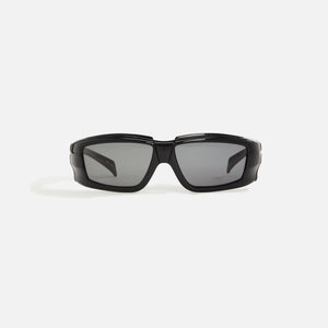 Rick Owens Rick Sunglasses - Black Temple / Black Lens