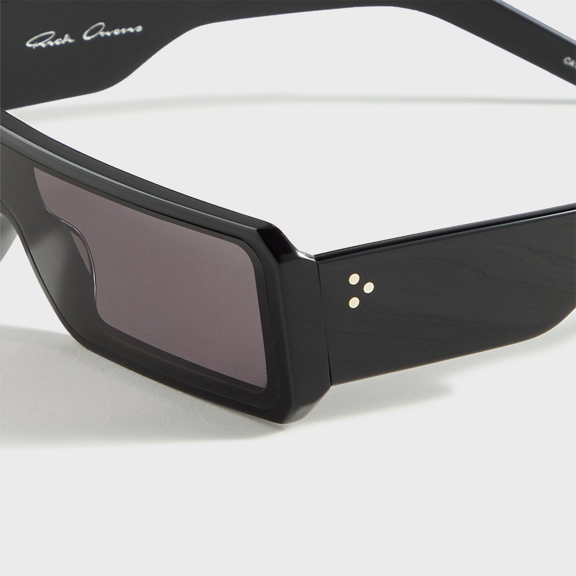 Rick Owens Sunglassess Gethshades in Black Temple / Black Lens