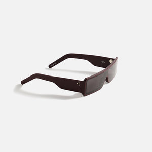 Rick Owens Sunglasses Gethshades - Mahogany Temple / Black Lens