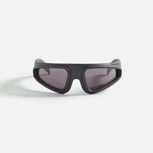 Rick Owens Acetate Sunglasses Ryder - Black Temple / Black lens