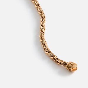 Emanuele Bicocchi Gold Wrapped Rope Chain Bracelet - Gold