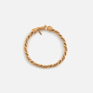 Emanuele Bicocchi Gold Wrapped Rope Chain Bracelet - Gold