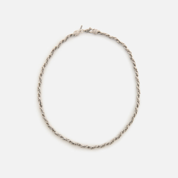 アクセサリーその他 Emanuele Bicocchi 925 silver chain necklace with crystals Emanuele Bicocchi 925 Silver Chain Necklace With Crystals