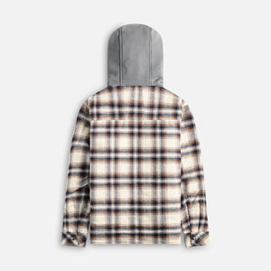 Rhude Hooded Flannel Jacket - Multi Brown