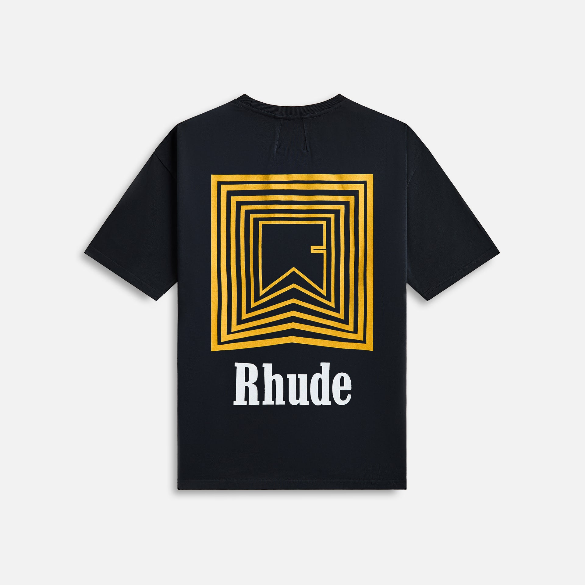 Rhude Chevron Logo Repeat Tee - Vintage Black