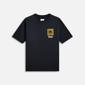 Rhude Chevron Logo Repeat Tee - Vintage Black