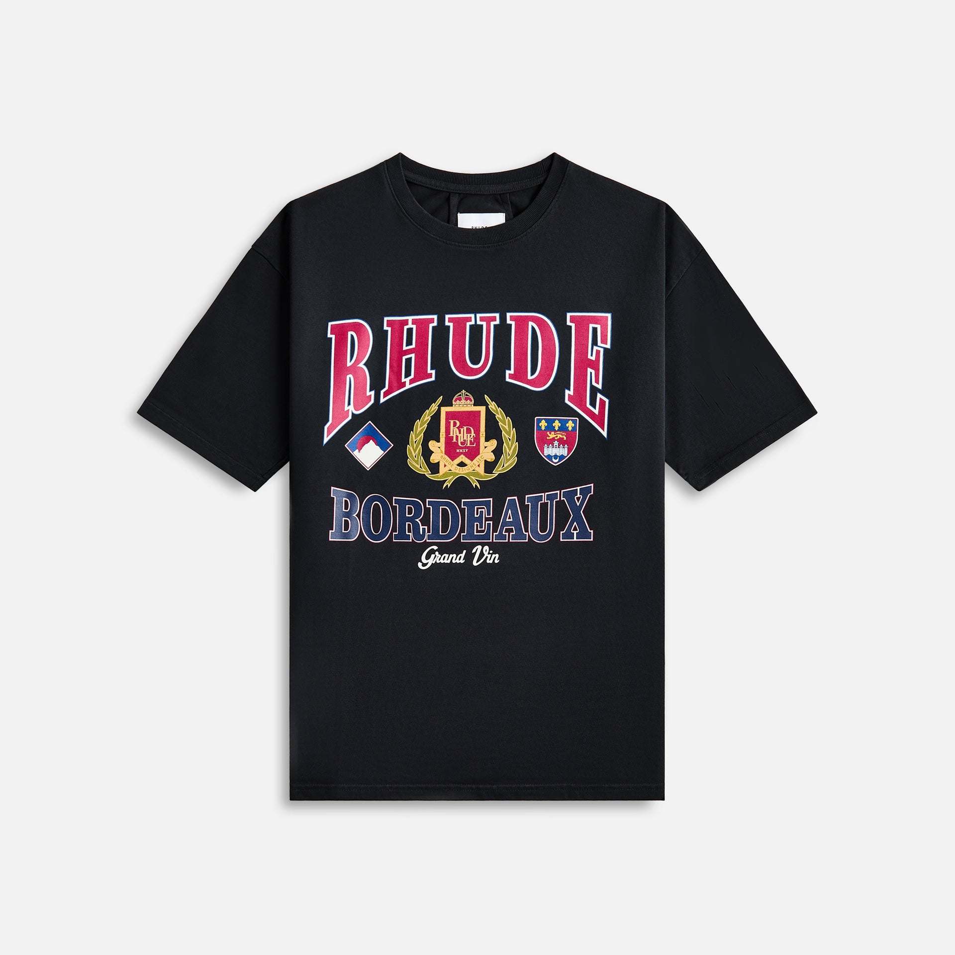 Rhude Bordeaux Grand Tee -  Vintage Black