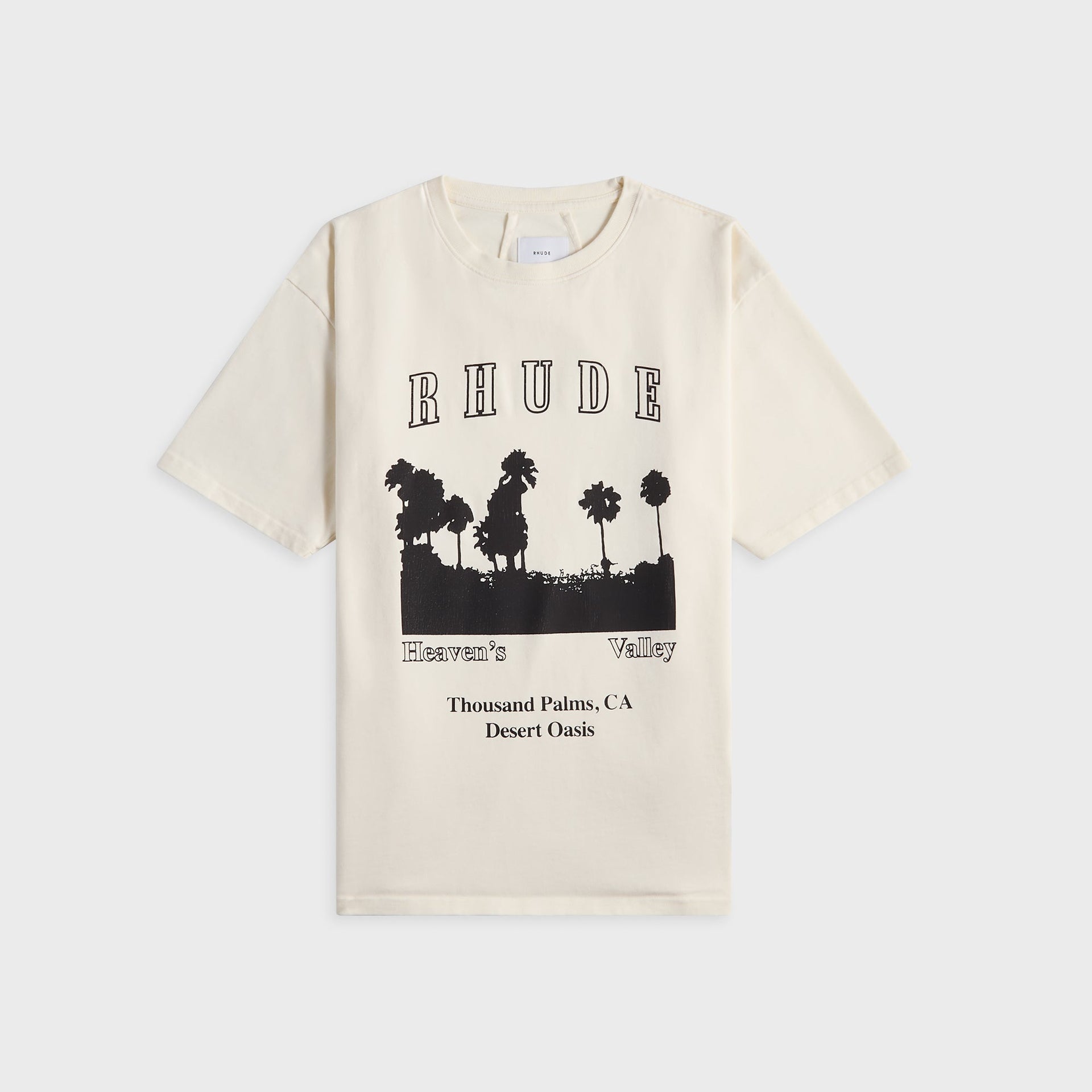 Rhude Thousand Palms Tee - Vintage Black