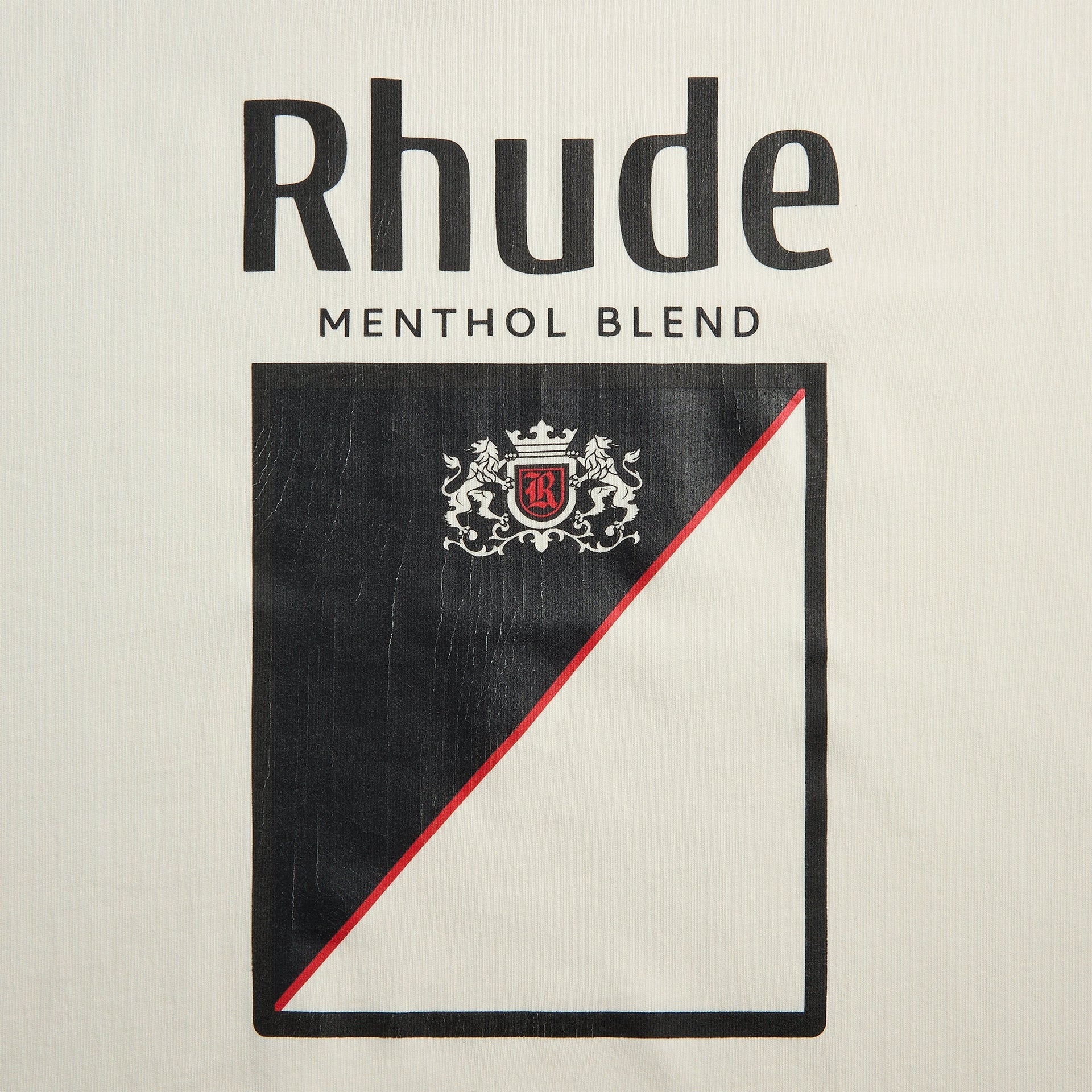 Rhude Collins Fumar Tee - Vintage White / Black / Red