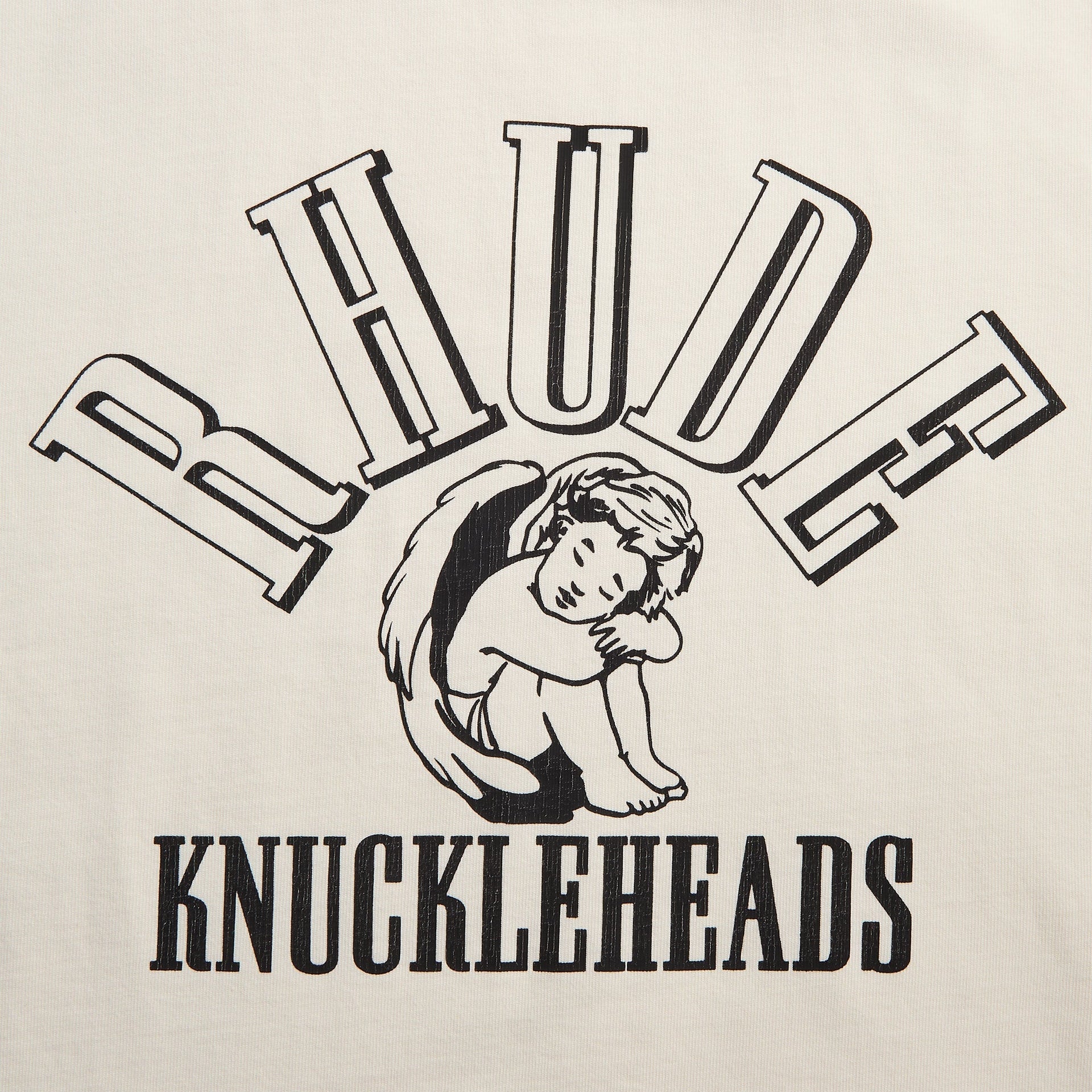 Rhude Knuckleheads Tee - Vintage White / Black
