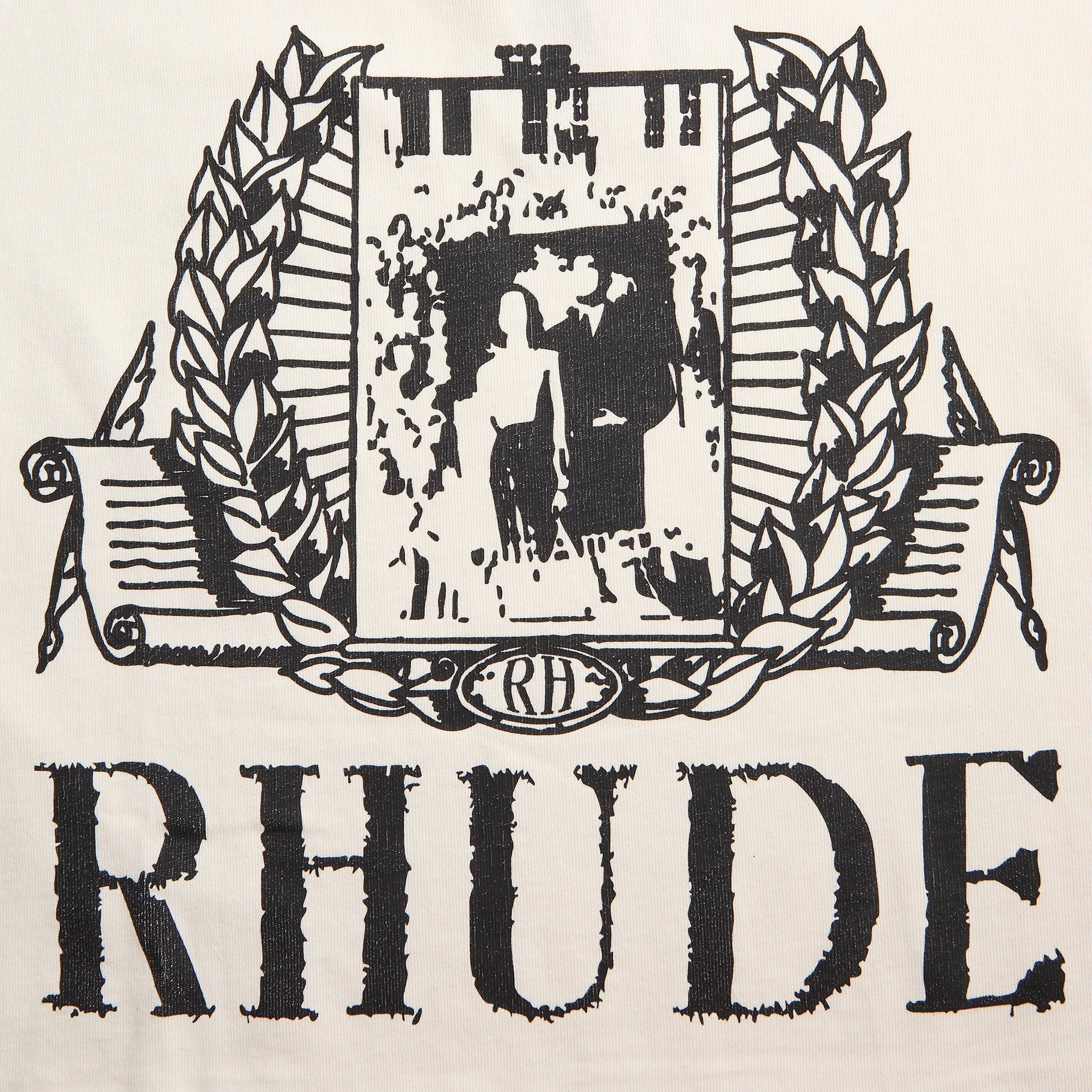 Rhude Youth Of America Tee - Vintage White / Black