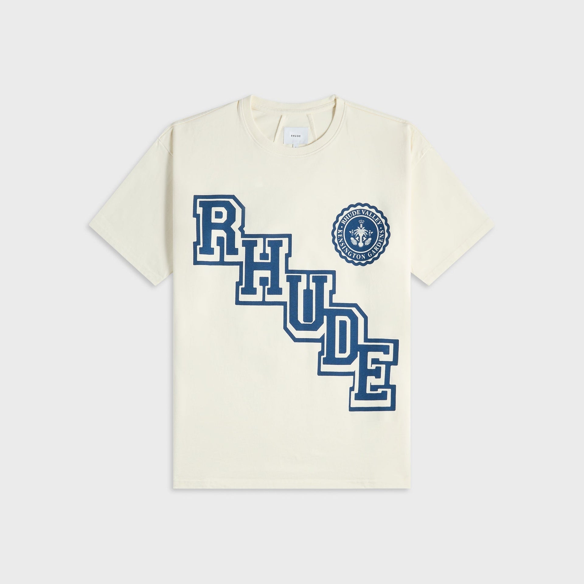Rhude Collegiate Crest Tee - Vintage White