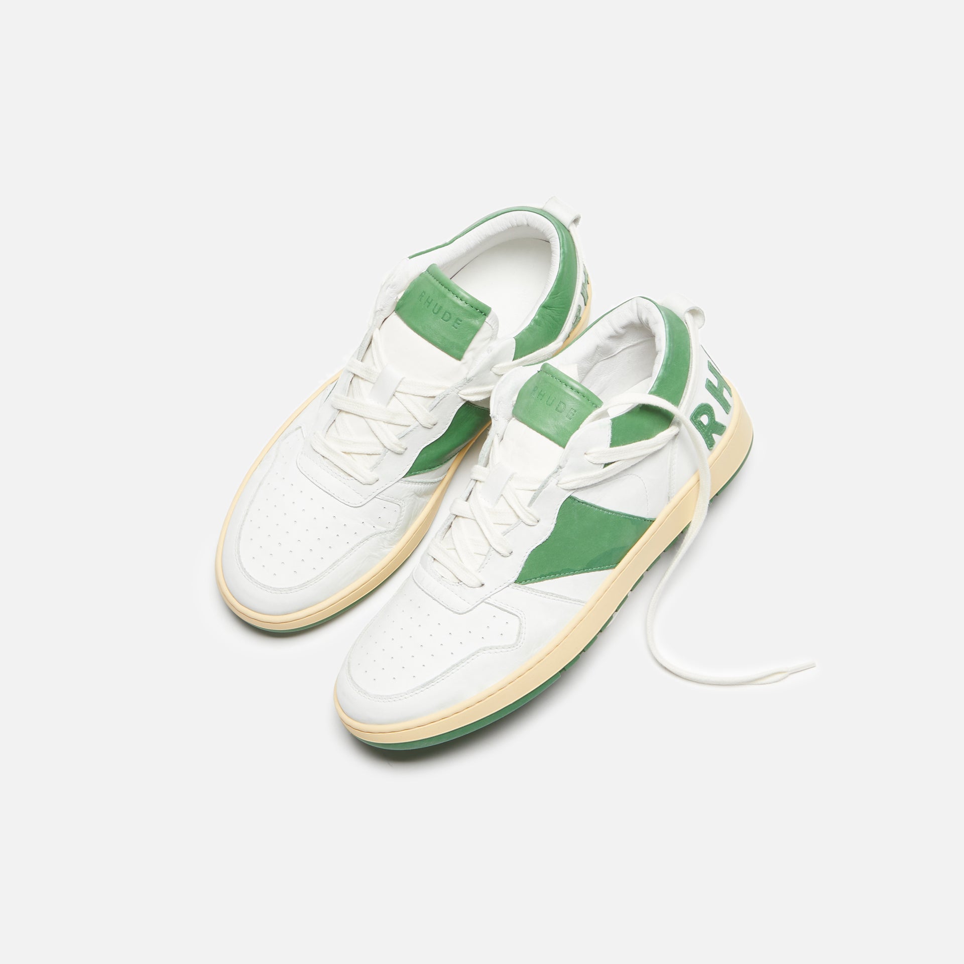 Rhude Rhecess Low - White / Hunter Green